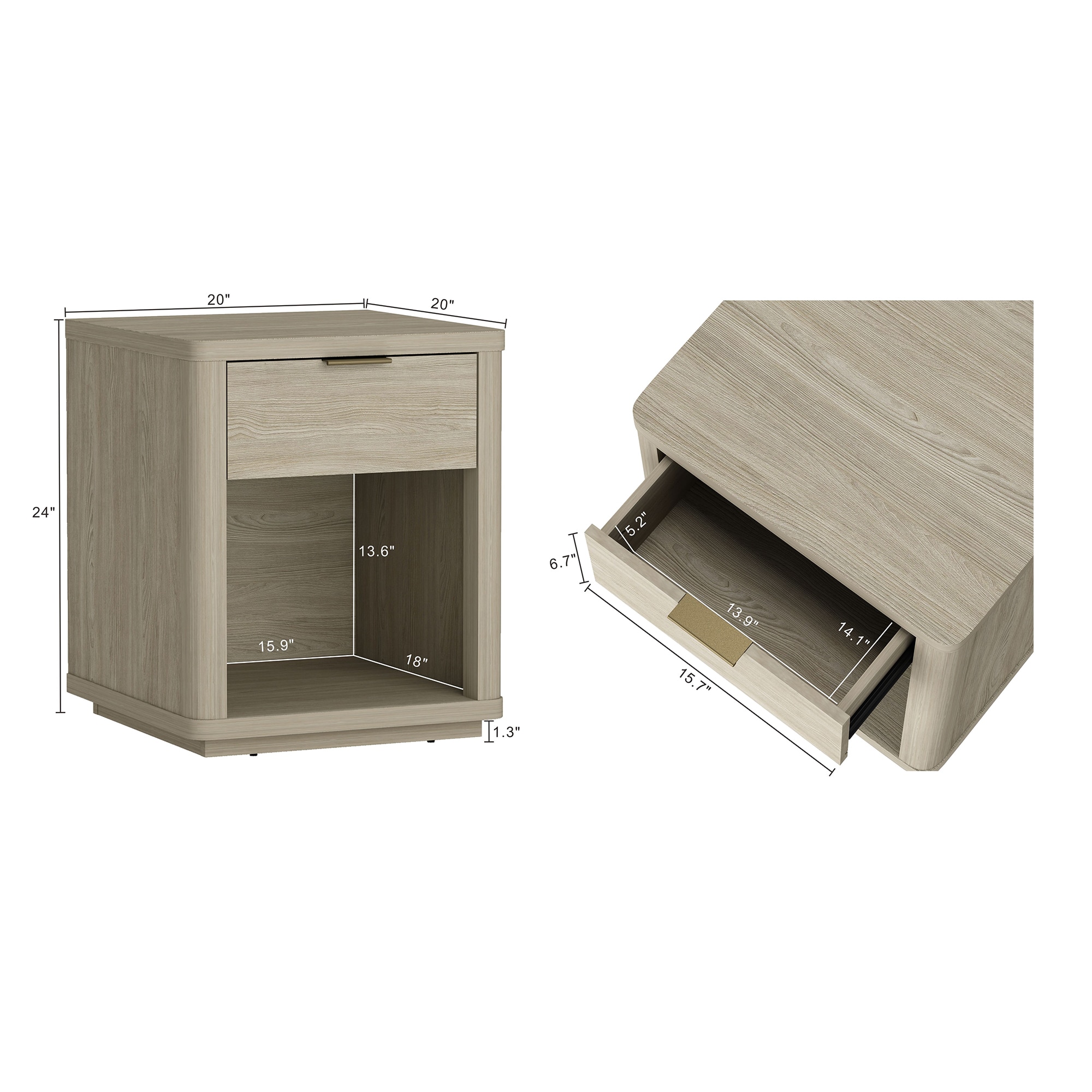 Manhattan Comfort NS011-NA nightstands - View #3