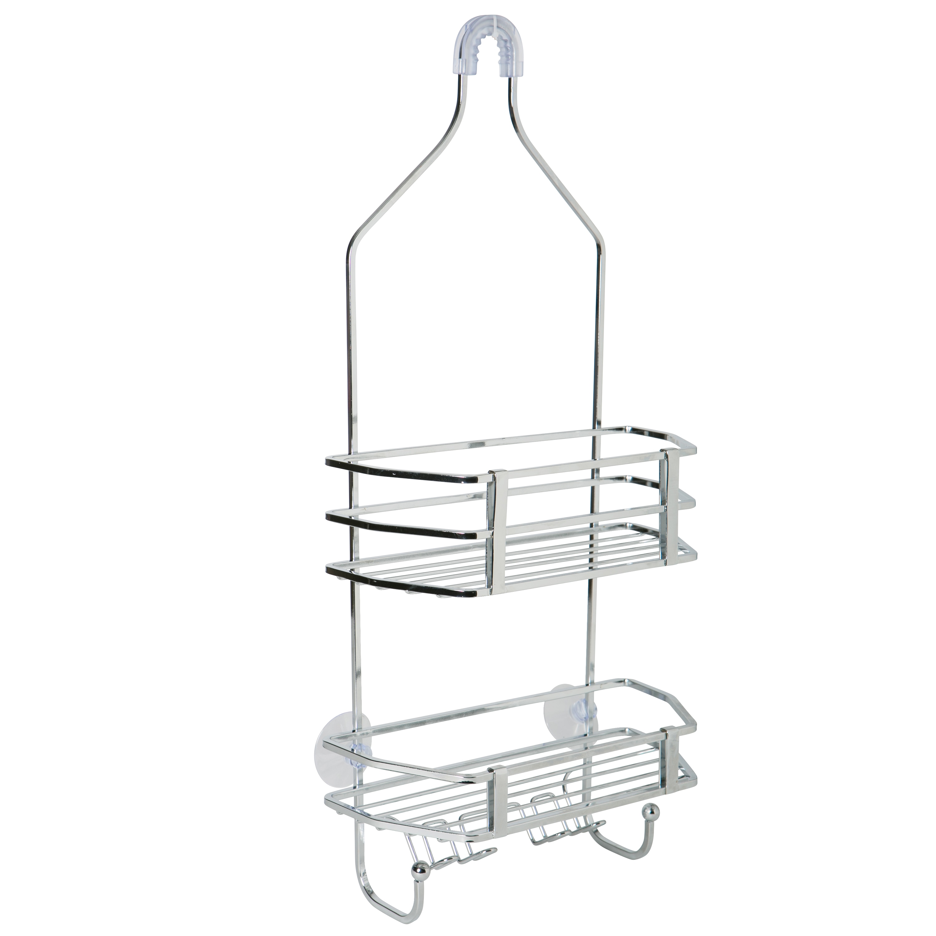 Chrome Stainless Steel Suction Mount Shower Caddy