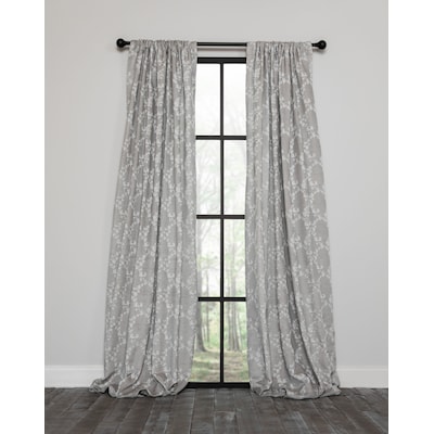 Manor Luxe 84 In Gray Polyester Light, How To Fix Blackout Curtains
