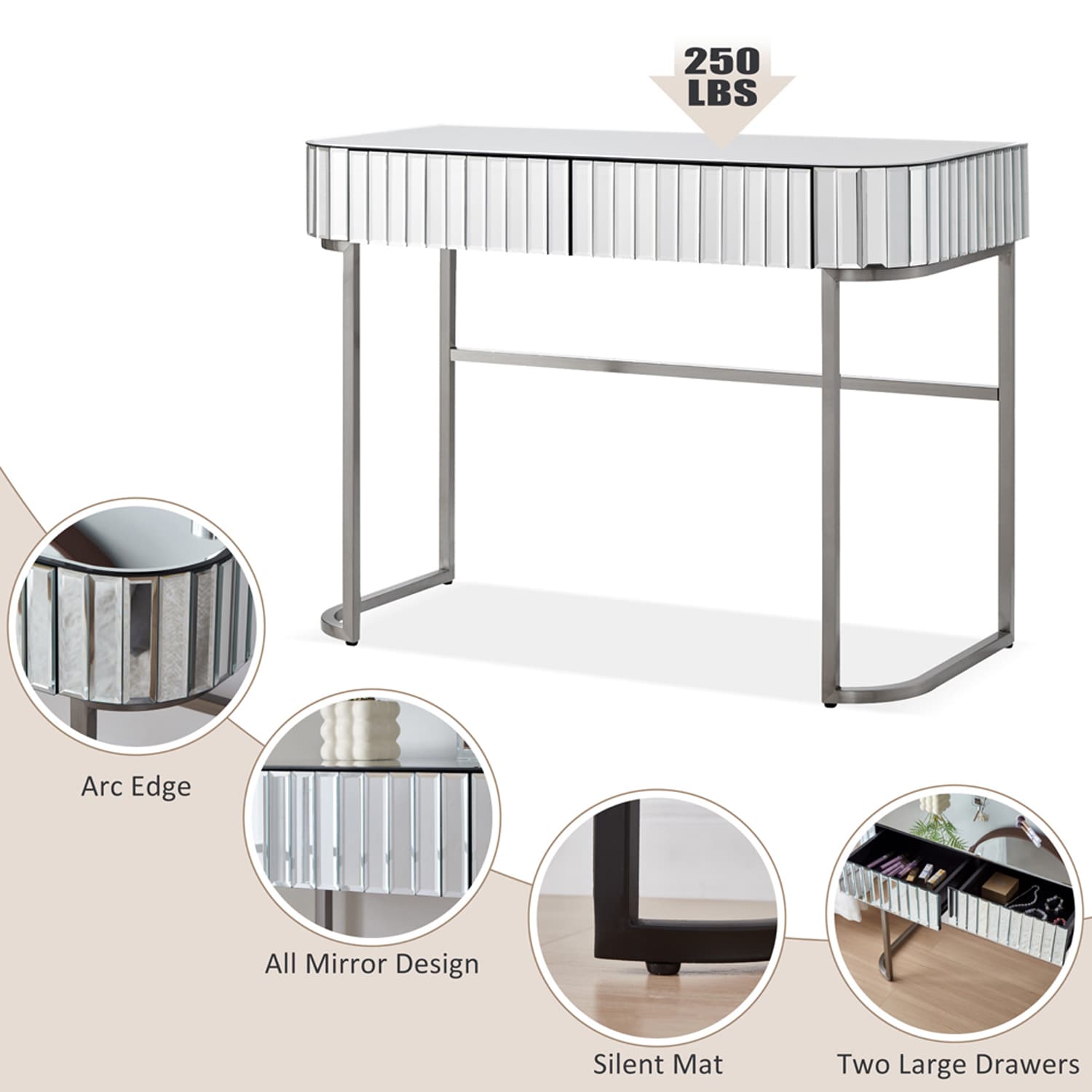 ModernLuxe N704P171796N Bedroom-Vanities - View #7