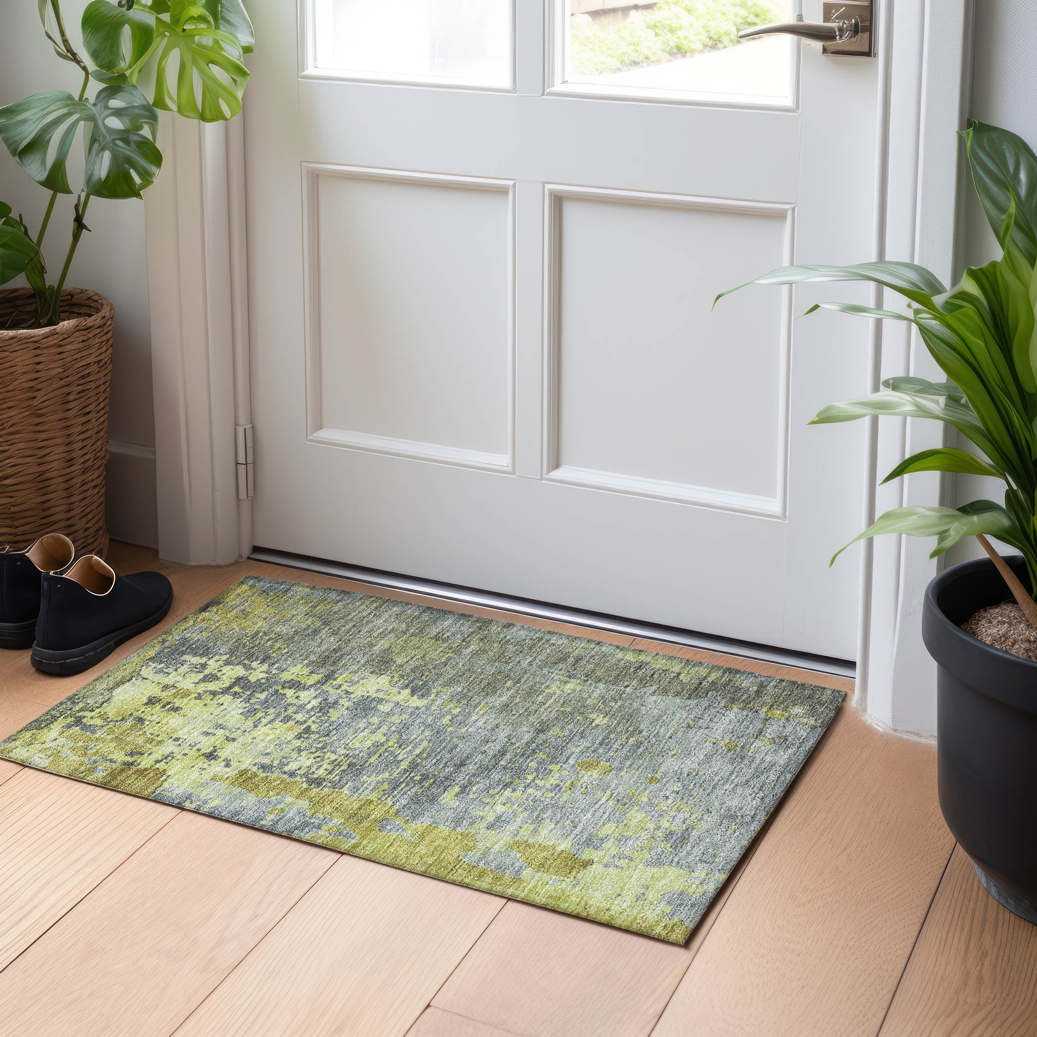 Addison Rugs ACN1702CS20X30 Chantille ACN1702CS 1 x 2 (ft) Loomed Cactus Rectangular Indoor/Outdoor Machine washable Pet Friendly Area rug