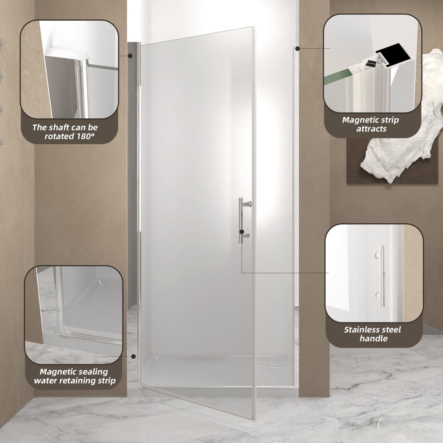 Wooakway FXLS0605-512A37 Shower-Doors - View #8