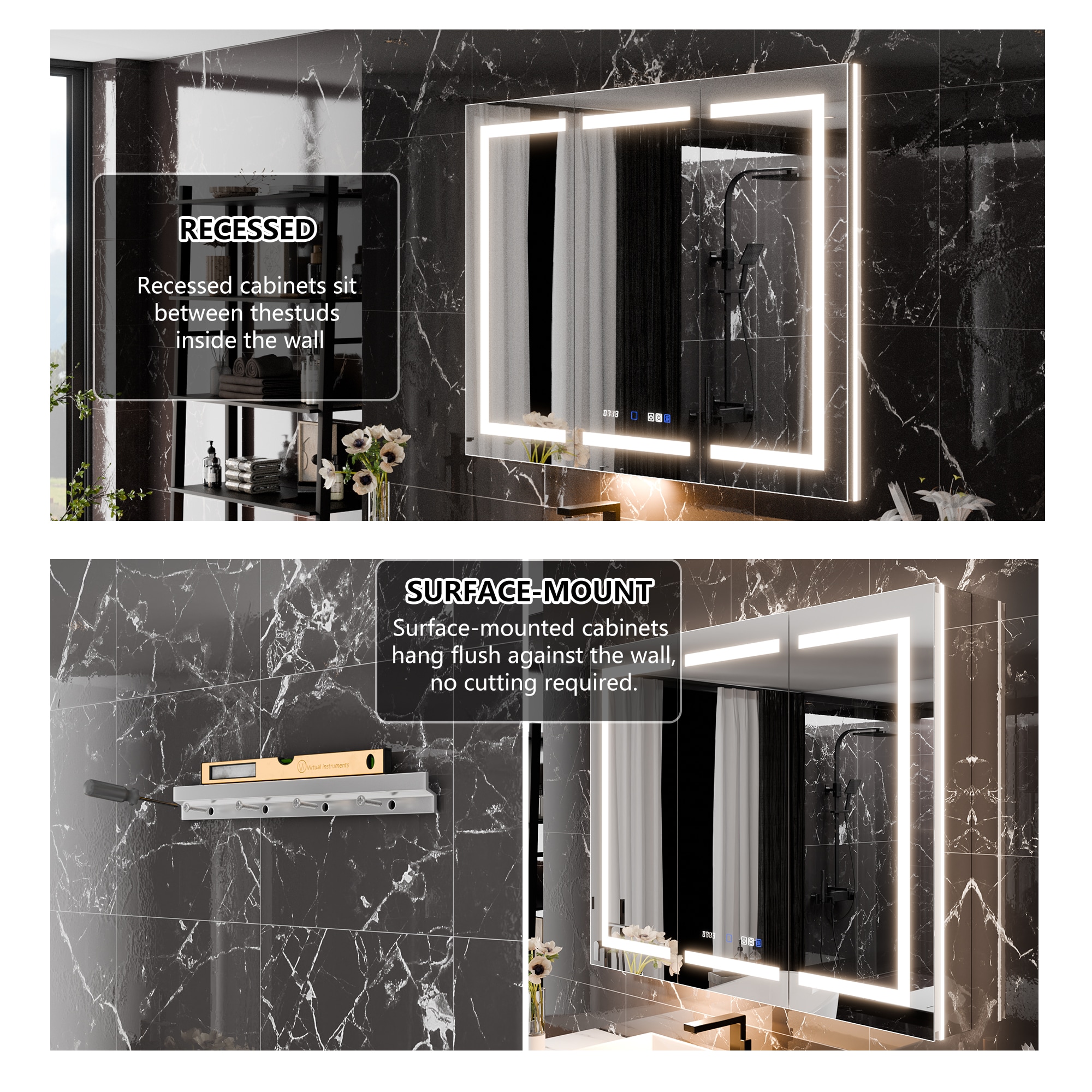 AAZJ JDEX-MC483611TX Bathroom-Medicine-Cabinets - View #6