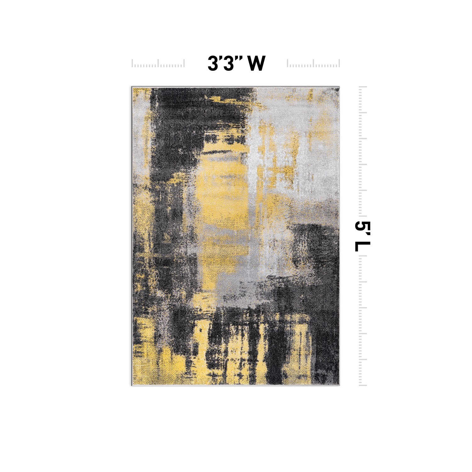 World Rug Gallery 939YELLOW3X5 rugs - View #3
