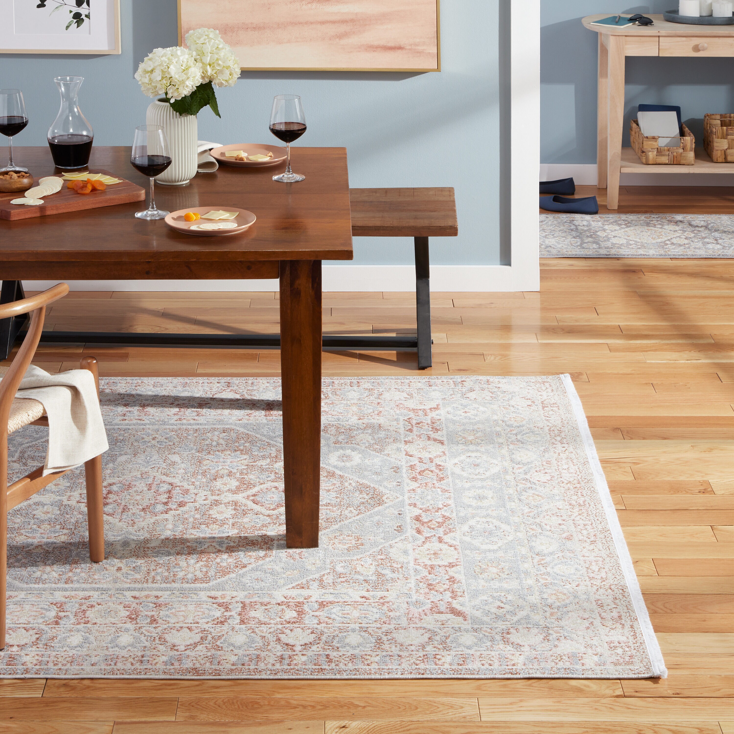 Town & Country Living 2-17-209 Rein 5 x 7 (ft) Loomed Polyester Brown/Grey Rectangular Indoor Medallion Machine washable Area rug