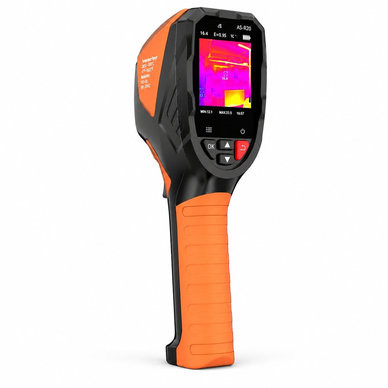 SenQWFa  R20 Handheld Thermal Camera Super Resolution 240 by 240 Thermal Imaging with Laser Pointer 96 by 96 IR Resolution 25 HZ Infrared Camera