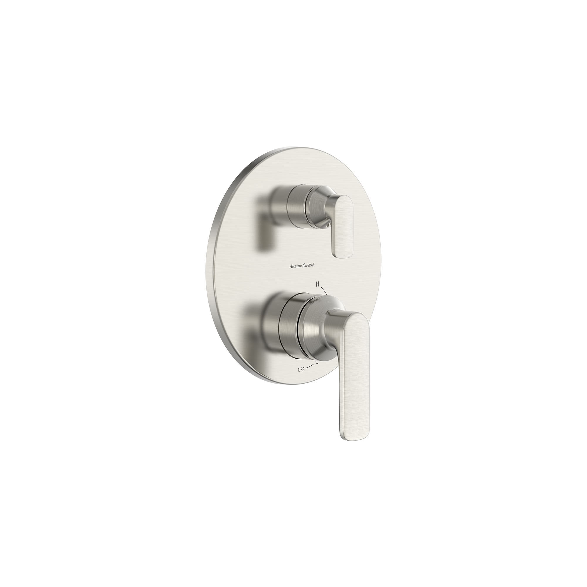 American Standard TU061740.295 Aspirations BRUSHED NICKEL 7.875-in Universal Bathtub/Shower Pressure balance trim 7.875-in -ID