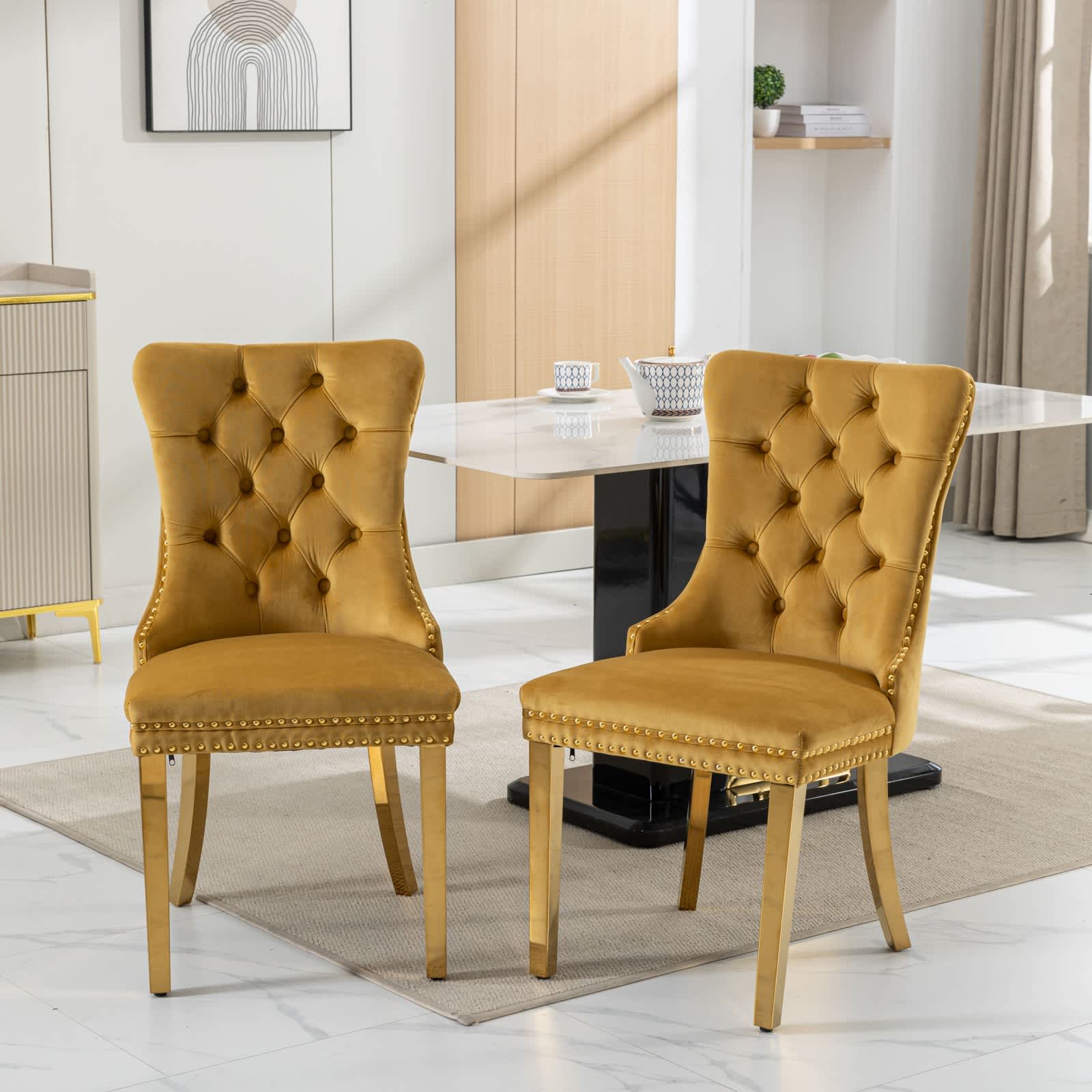 Vynxaria LEXY0108-DJCY-2YEL Dining-Chairs - View #2