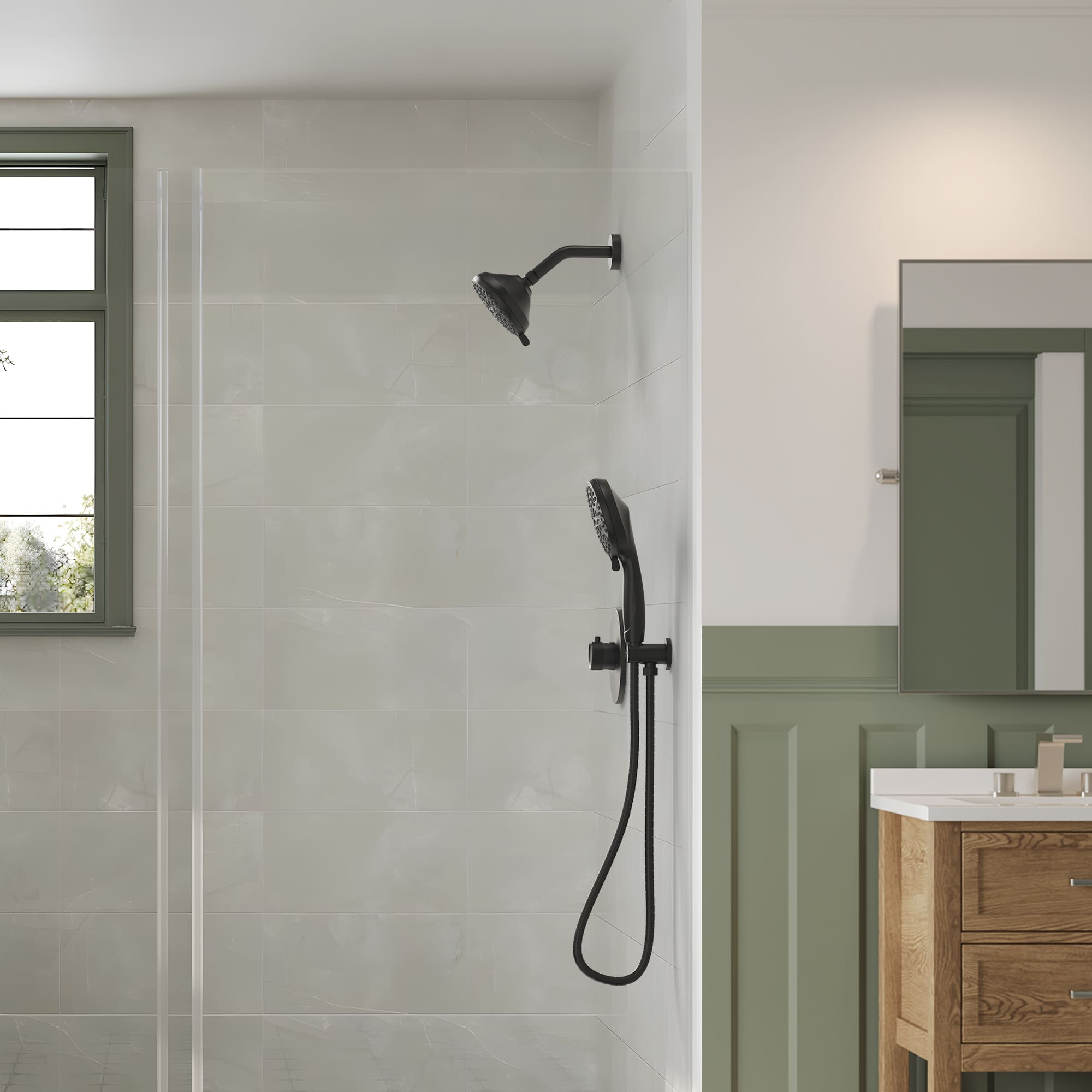EVERSTEIN SFS-1103-BK Showerhead-Bar-Panels - View #3