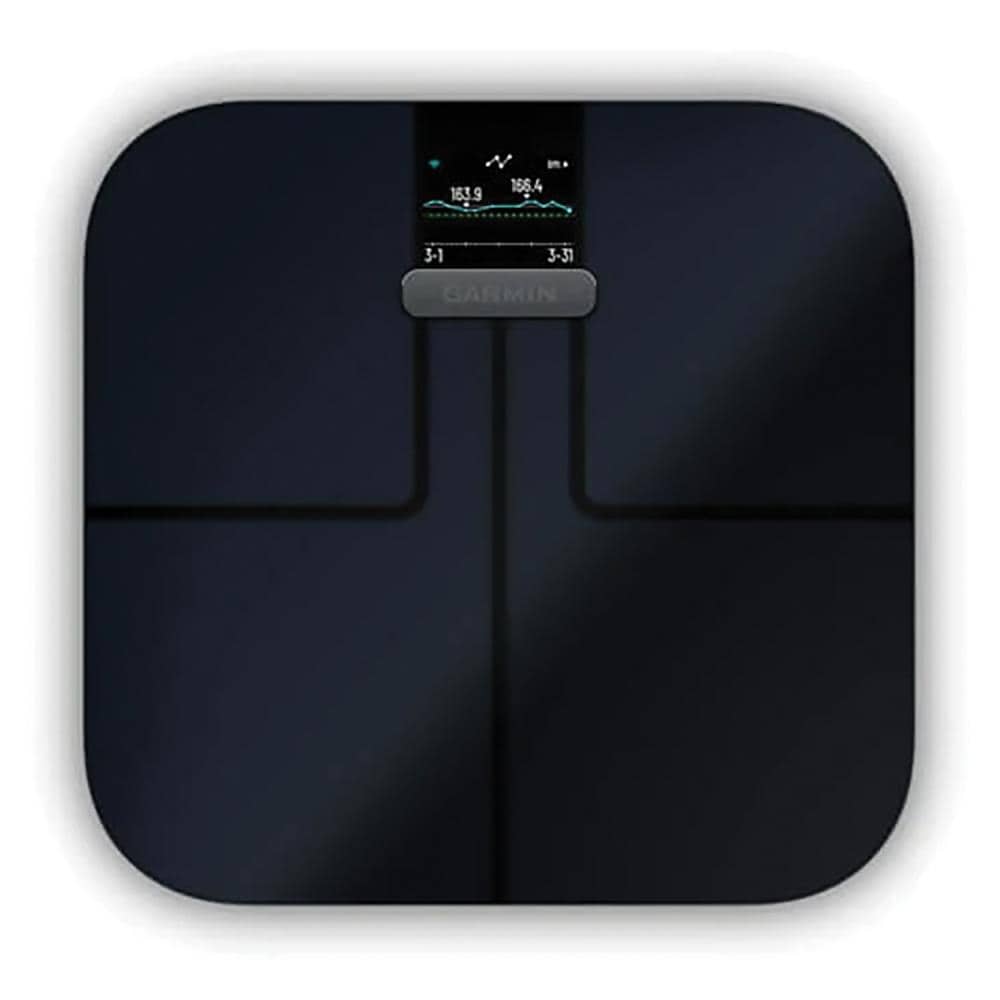 Garmin 400-lb Index S2 Smart Black Bathroom with Body Fat Indicator in the Bathroom Scales department at Lowes.com