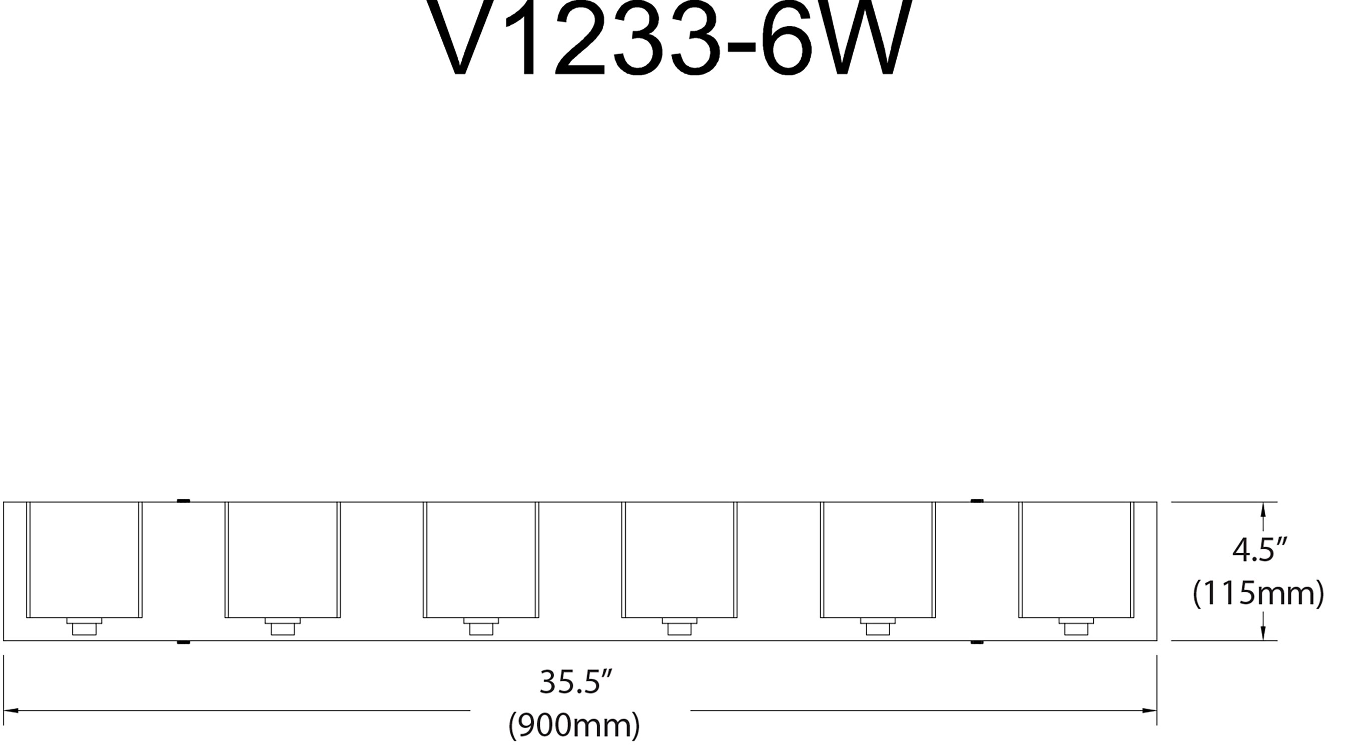 Dainolite V1233-6W-PC b089995 - View #3