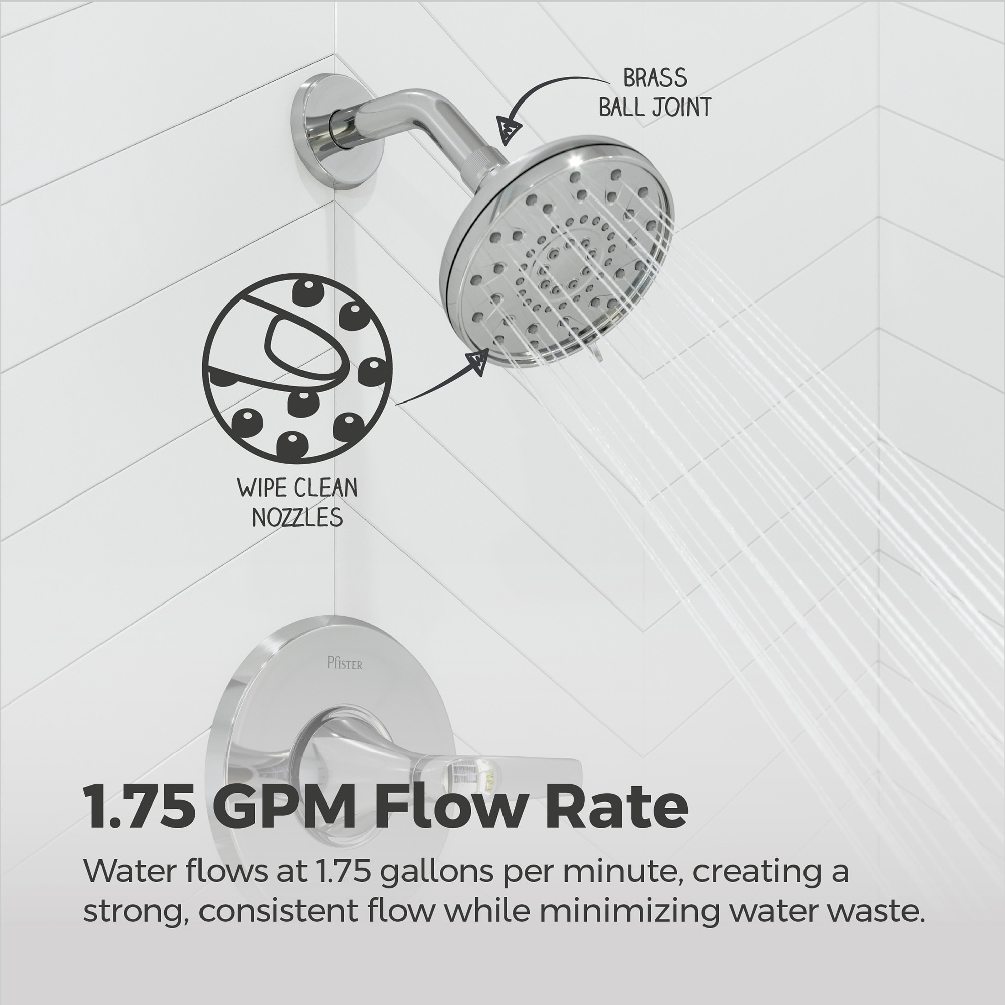 Pfister 8P8-WS2-RCHSC Tub-Shower-Faucets - View #6