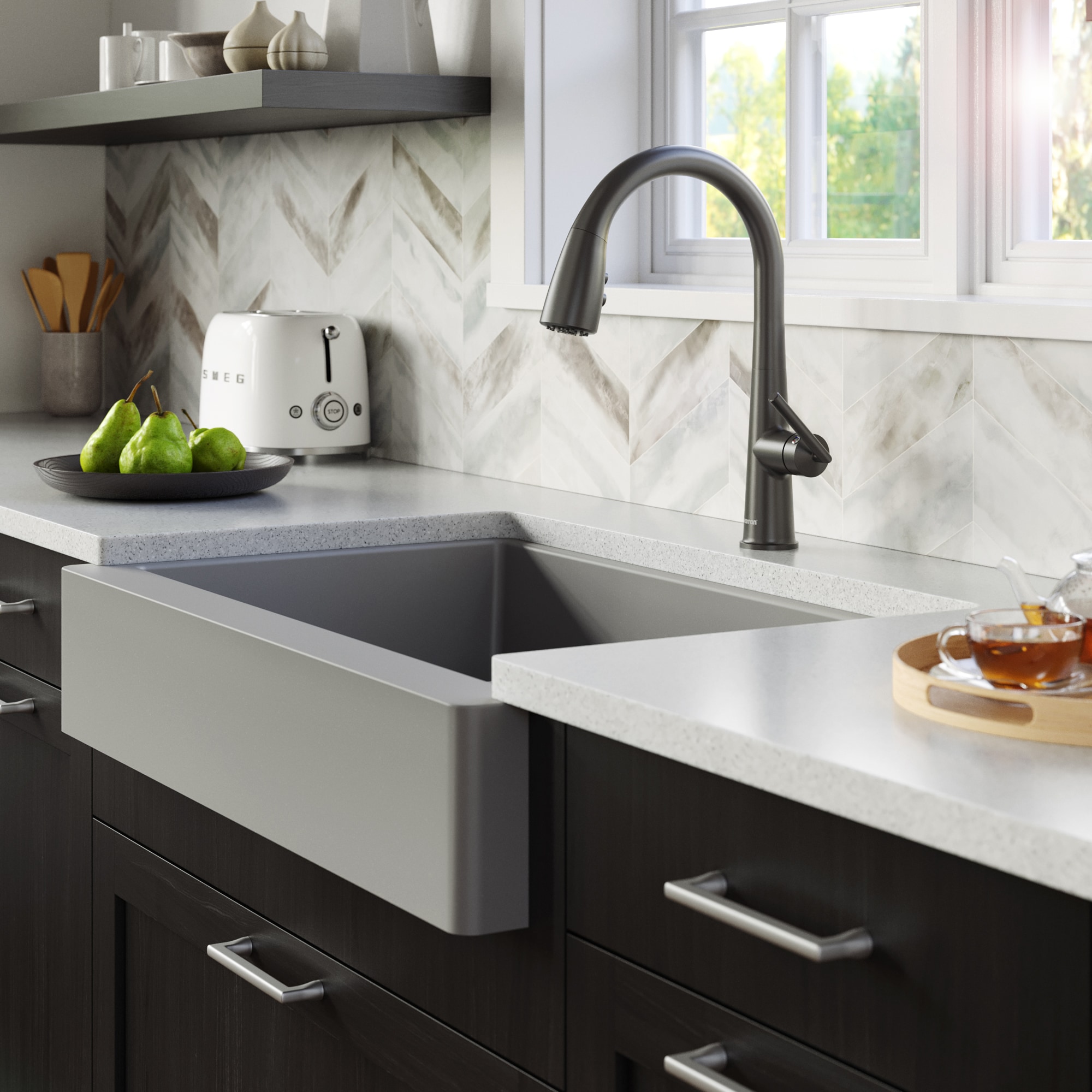 Karran QAR-750-GR-PK1 Kitchen-Sinks - View #3