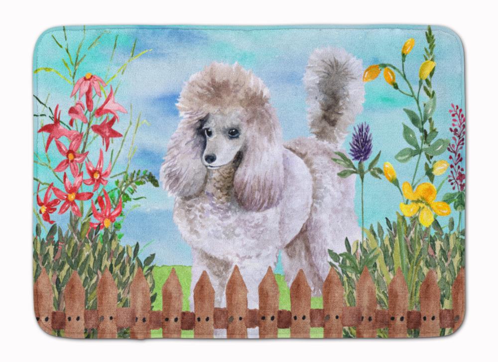 Caroline's Treasures CK1227RUG Springtime Dog 27-in x 19-in Multiple Colors/Finishes Microfiber Memory Foam Bath Mat