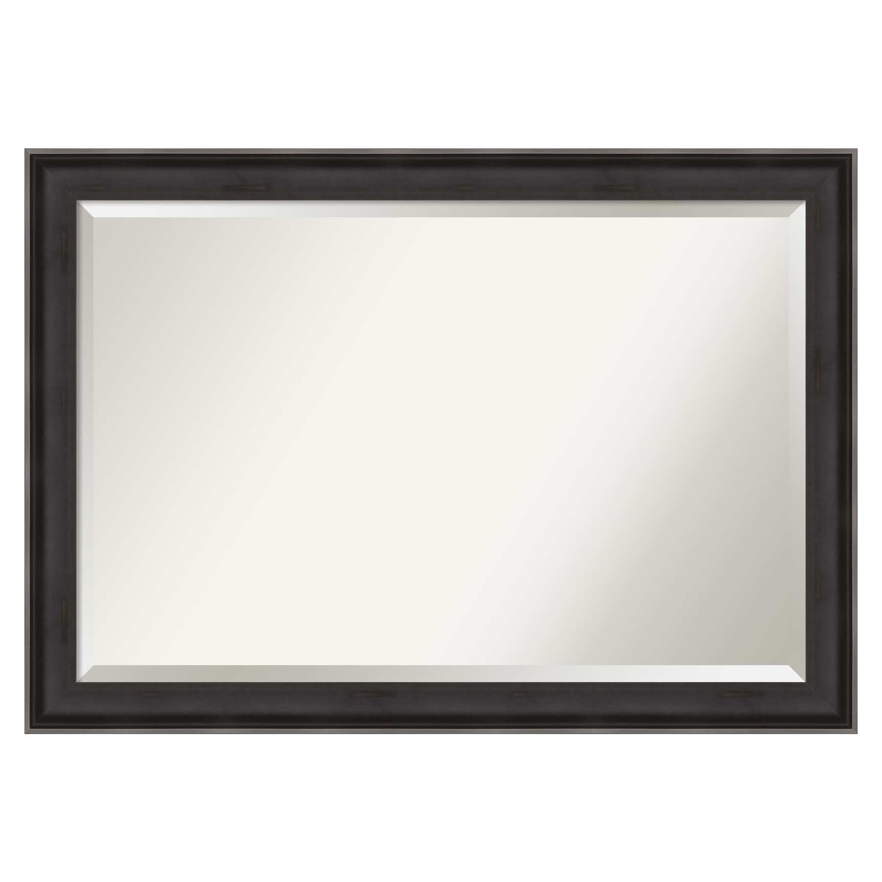 Amanti Art DSW4094034 Allure 40.5-in x 28.5-in Framed Rectangle Bathroom Vanity Mirror ( Distressed Black )