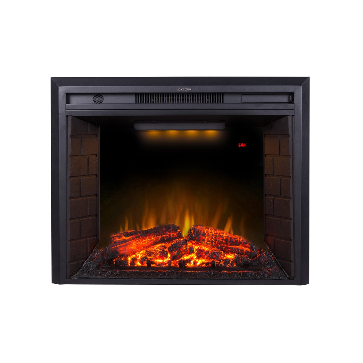 Boyel Living BL-EF28T Black 30 in. 400 sq. ft. Recessed Electric Fireplace with Remote Control and Multi-Color Flame 1500/750 Watt