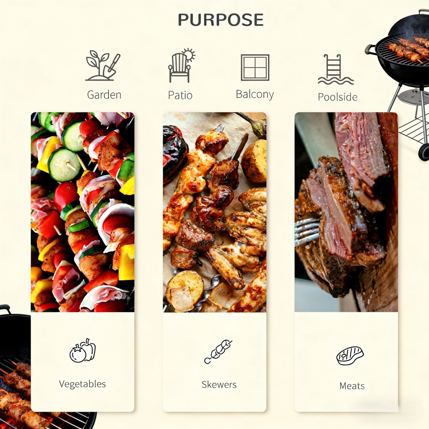 Numhew NHSEAN7284 Charcoal-Grills - View #7