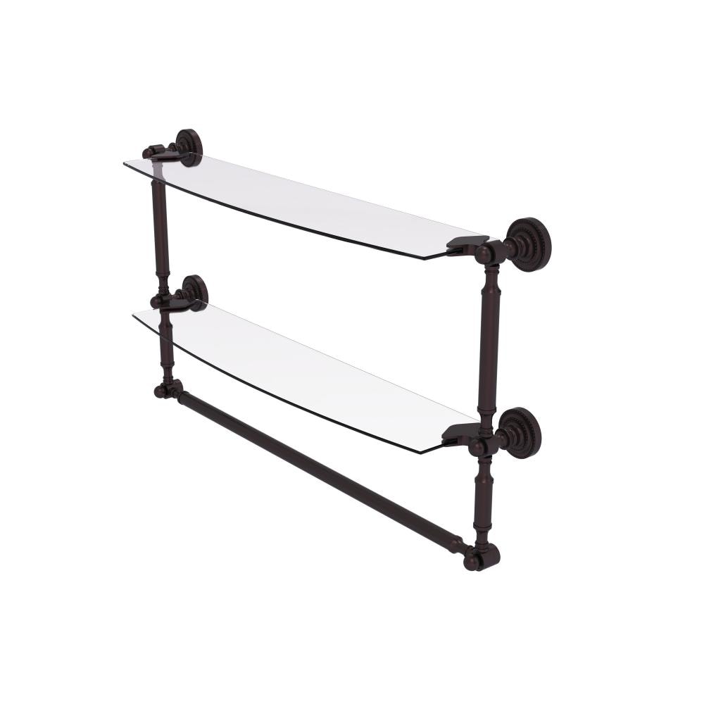 Allied Brass DT-34TB/24-ABZ Dottingham Antique Bronze 2 -Tier Wall mount Bathroom Shelf ( 24-in x 15-in x 5-in )
