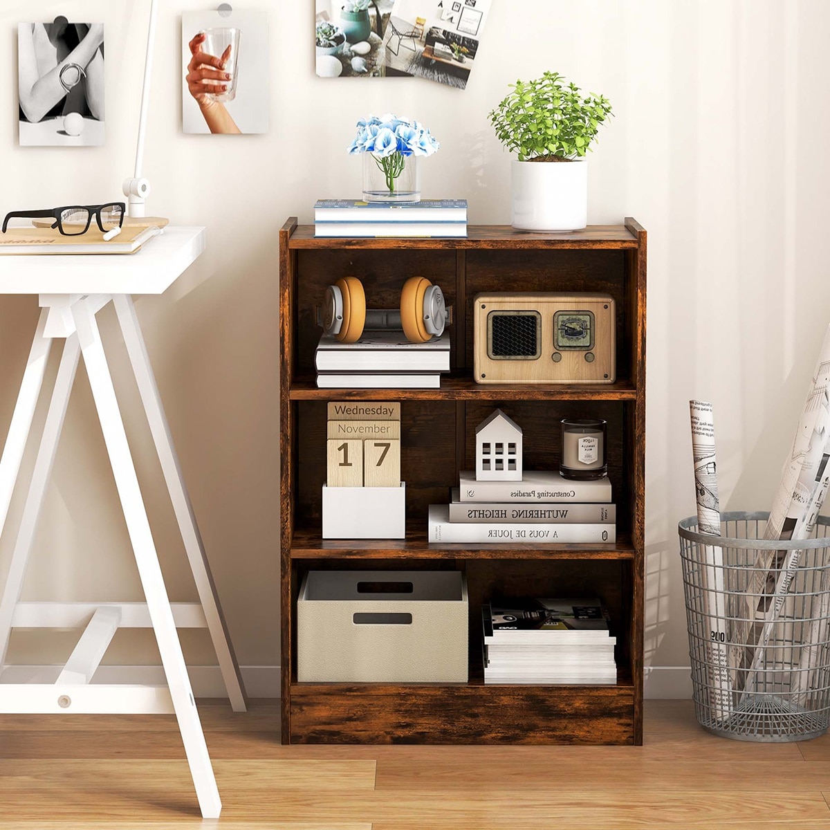 Costway CB10458CF bookcases - View #3