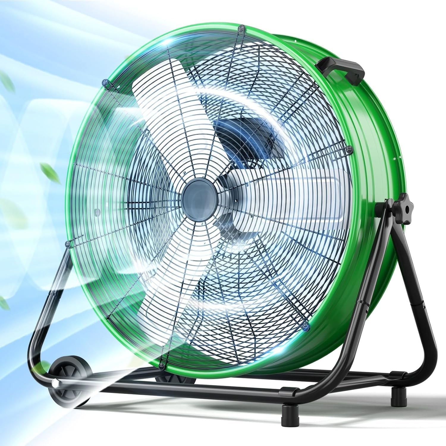 EdenDirect 24-in High Velocity Indoor Industrial Fan, in Green in the ...