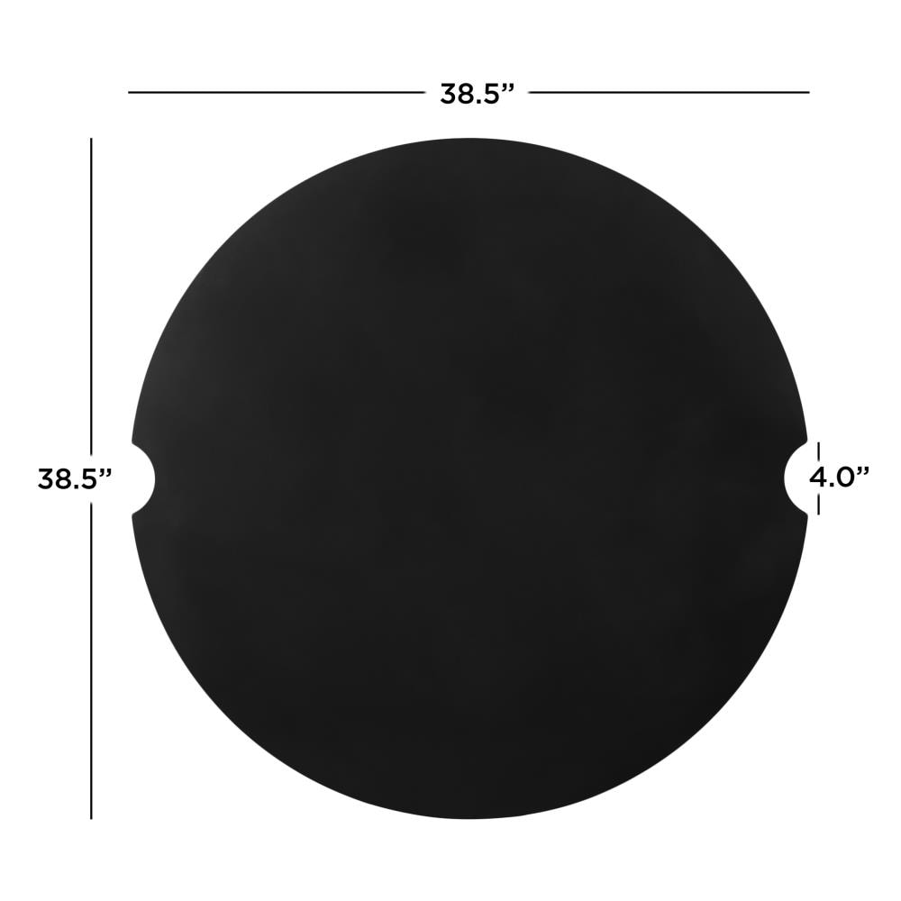 Black Aluminum 42" Free-Standing Gas Fire Pit