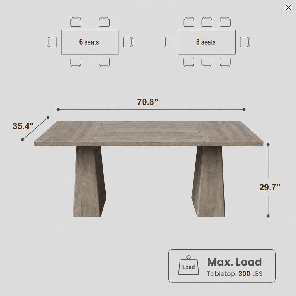 GarveeLife CLJ-F6Q7JXBRABZL4I Dining-Tables - View #2