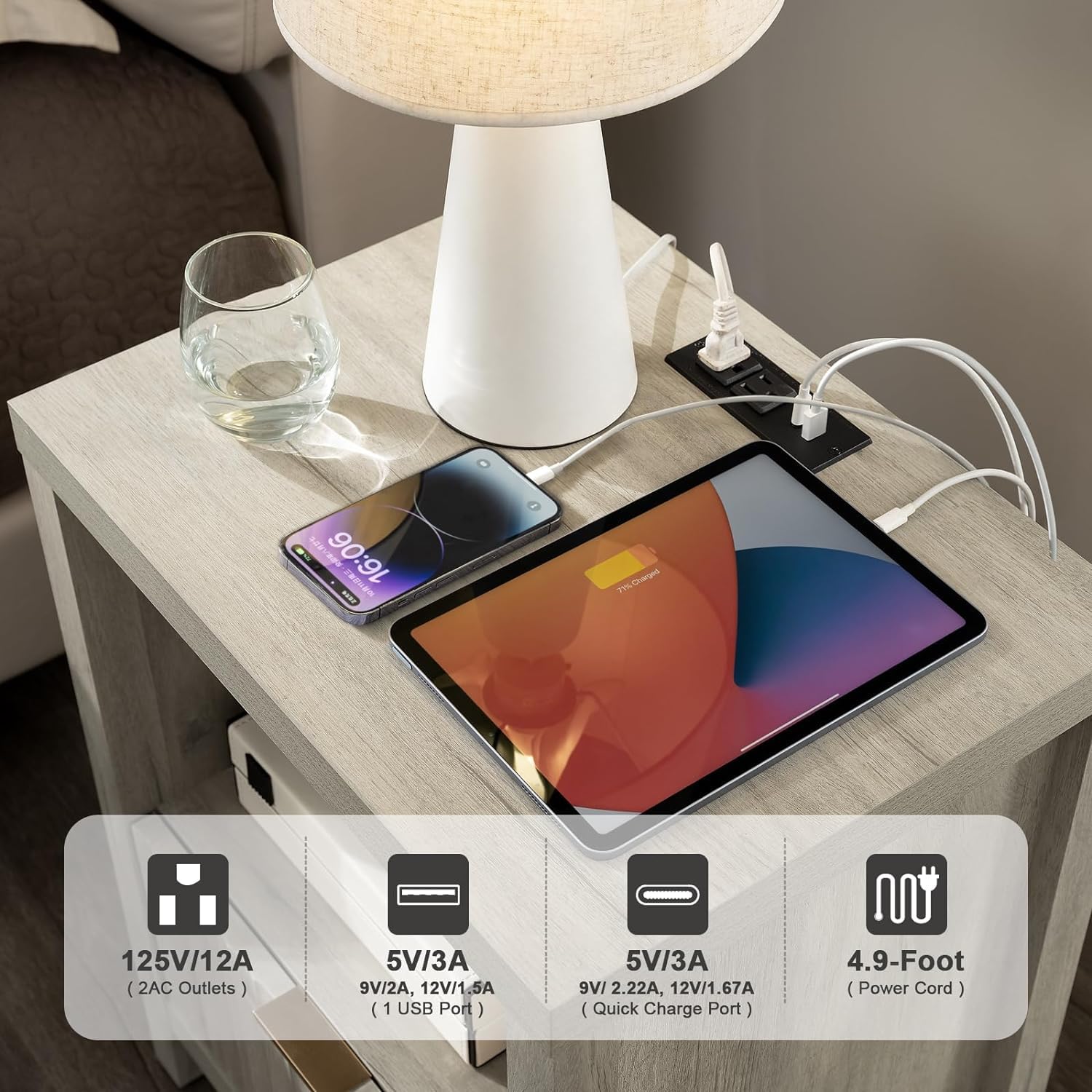 LTMATE LSAFNT0003GY nightstands - View #3