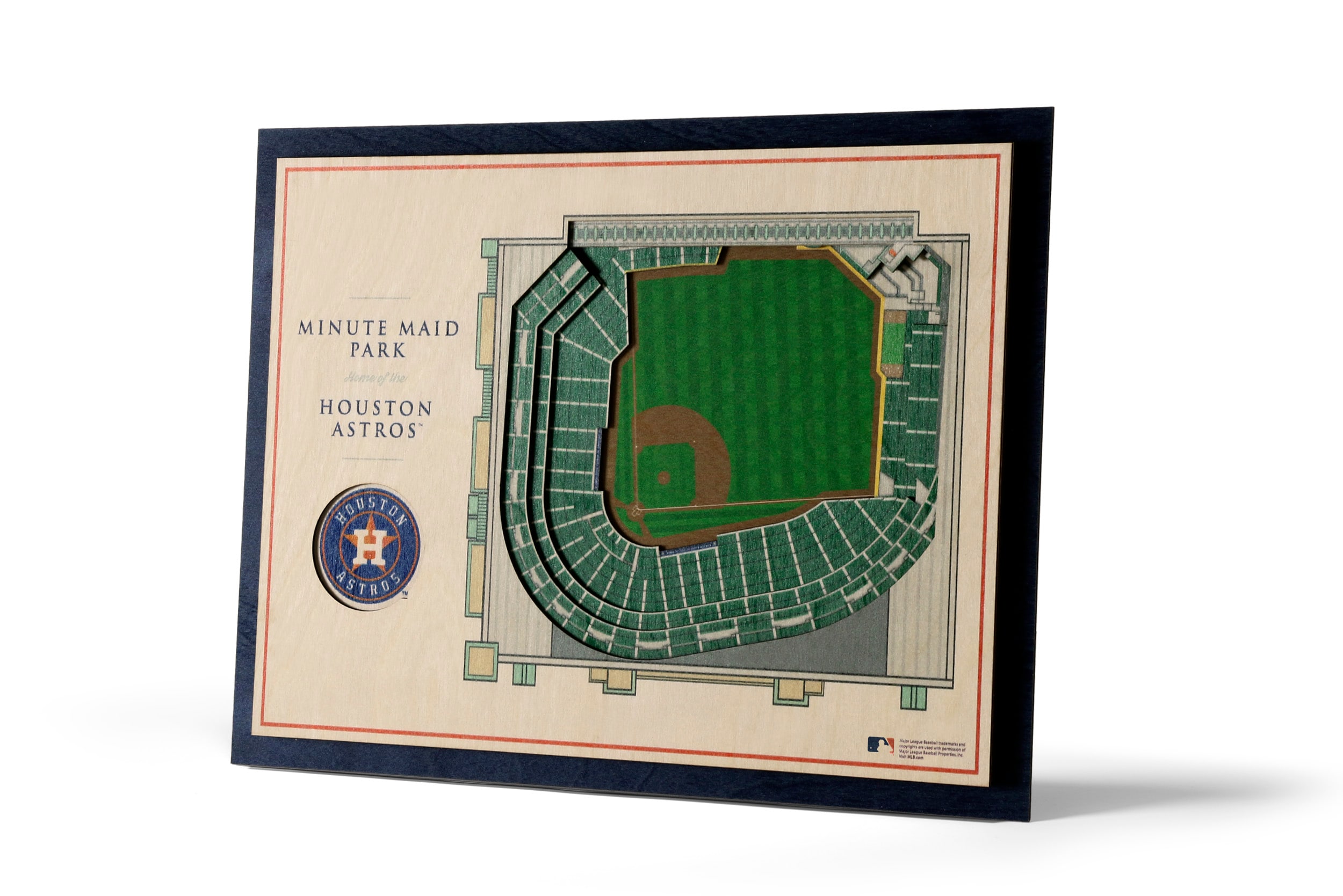 Houston Astros Major League Baseball Simple Pattern 3D Print