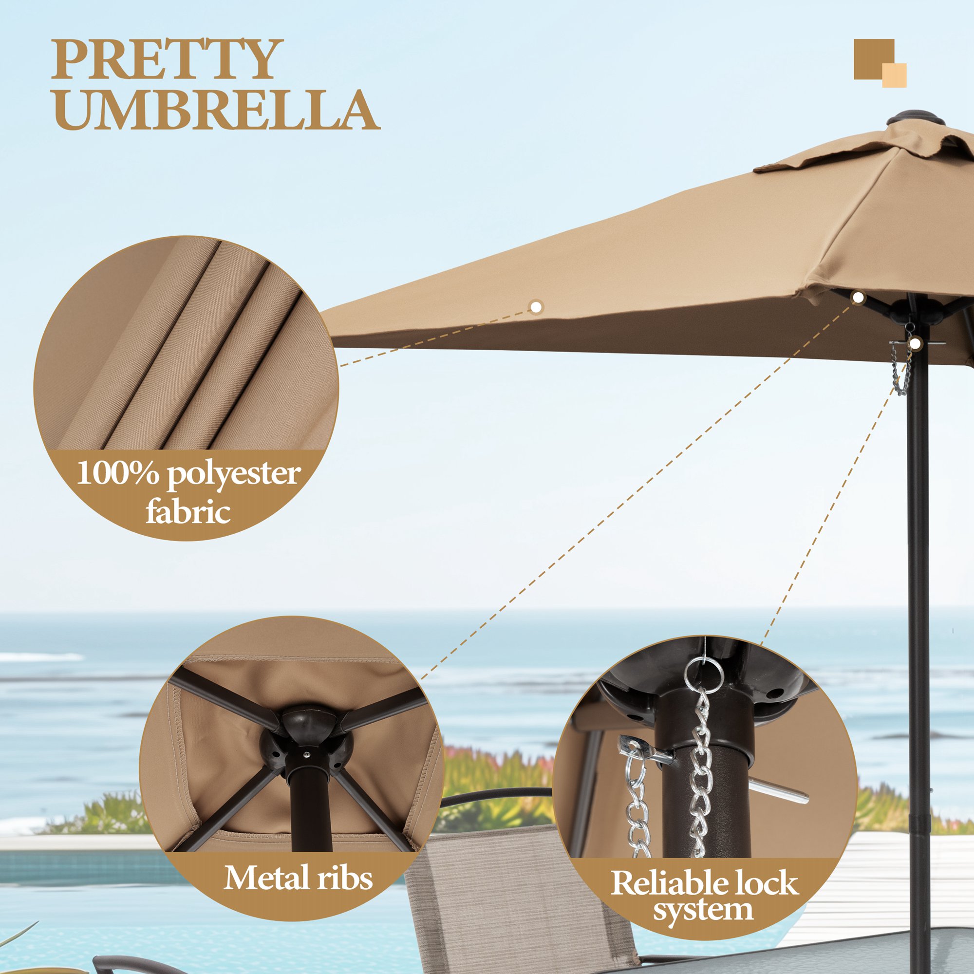 Crestlive Products CL-DC009BEI Patio-Conversation-Sets - View #7