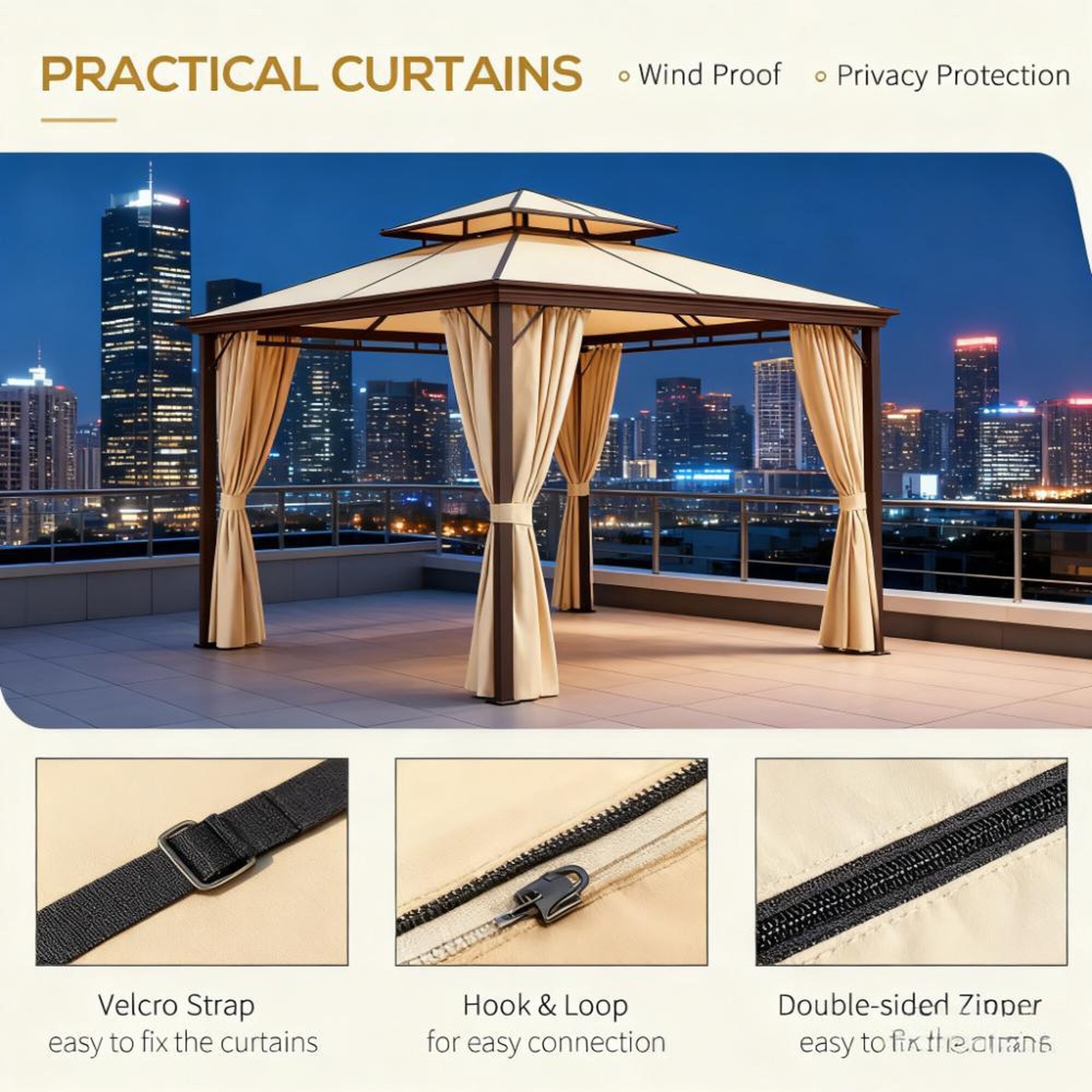 HyperDrop Cart ZW-T3971S00013 Wood-Resin-Gazebos - View #4
