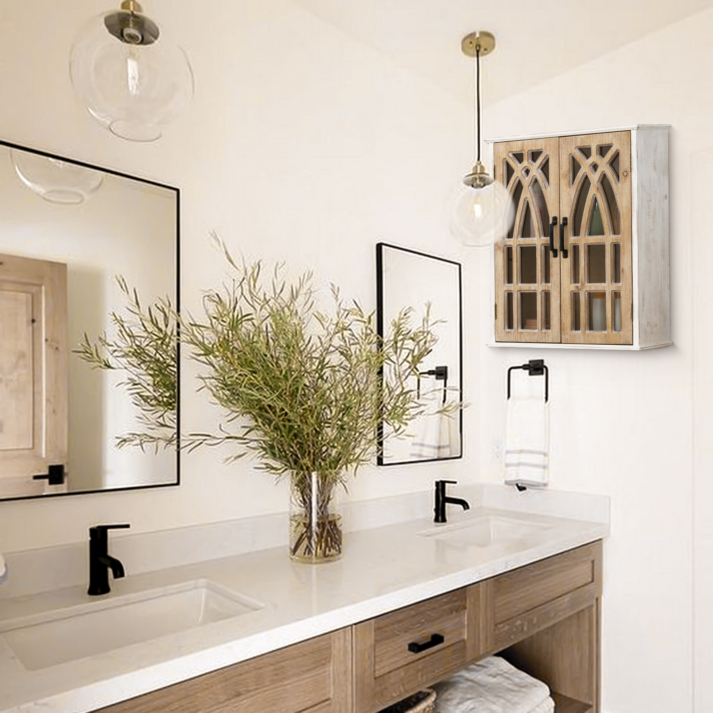 LuxenHome WHIF361 Wall-Mounted-Shelving - View #3