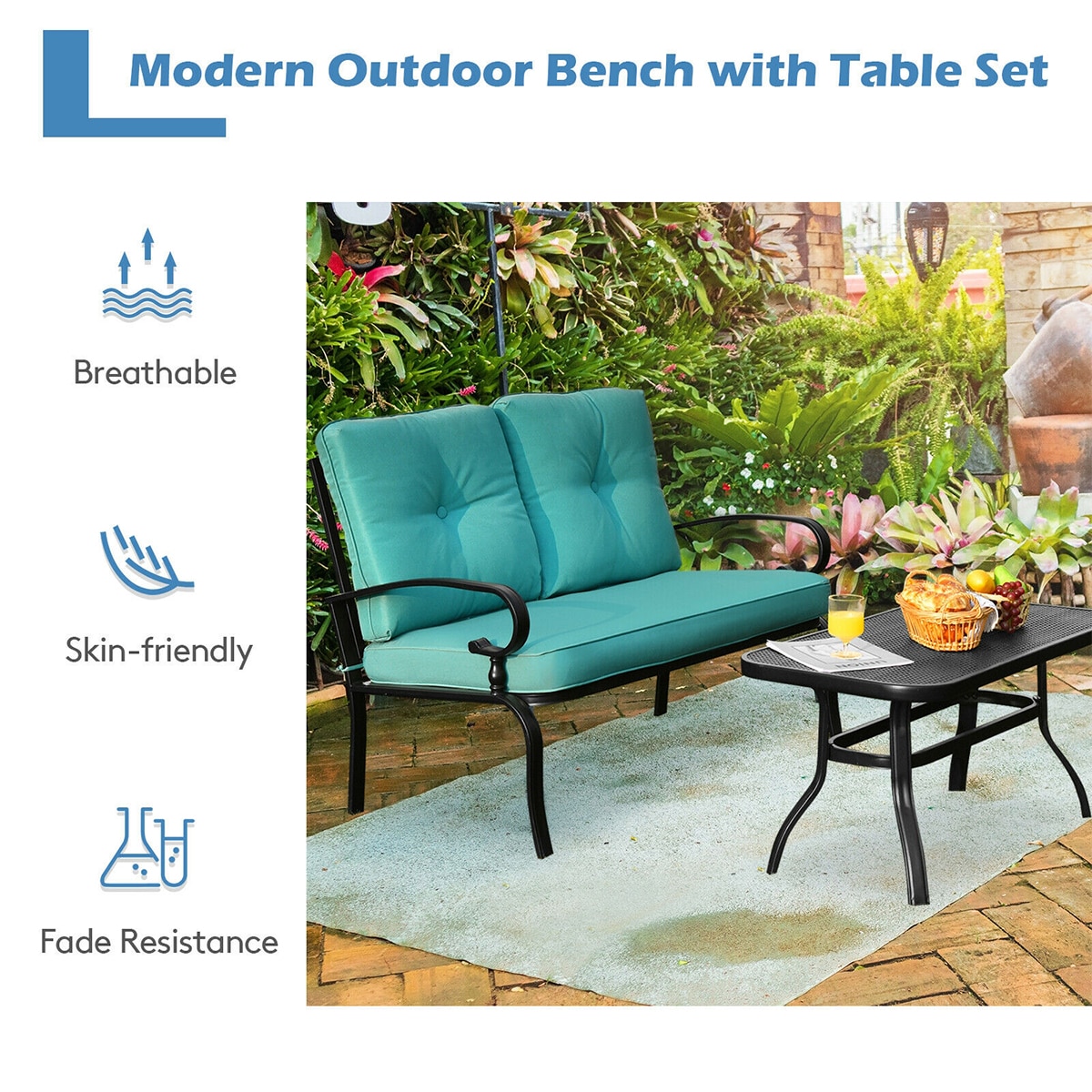 WELLFOR TDZN10179TU Patio-Sofas-Daybeds - View #5