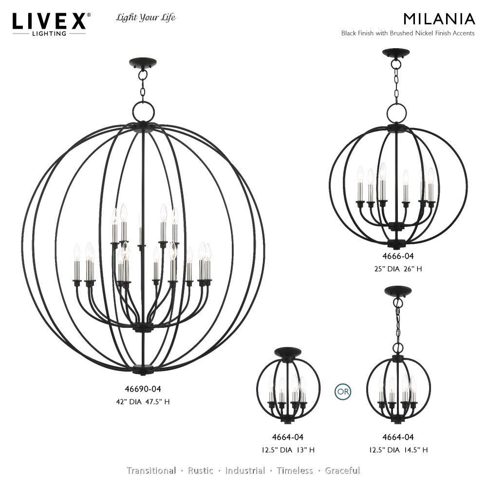 Livex Lighting 4664-04 Pendant-Lights - View #2