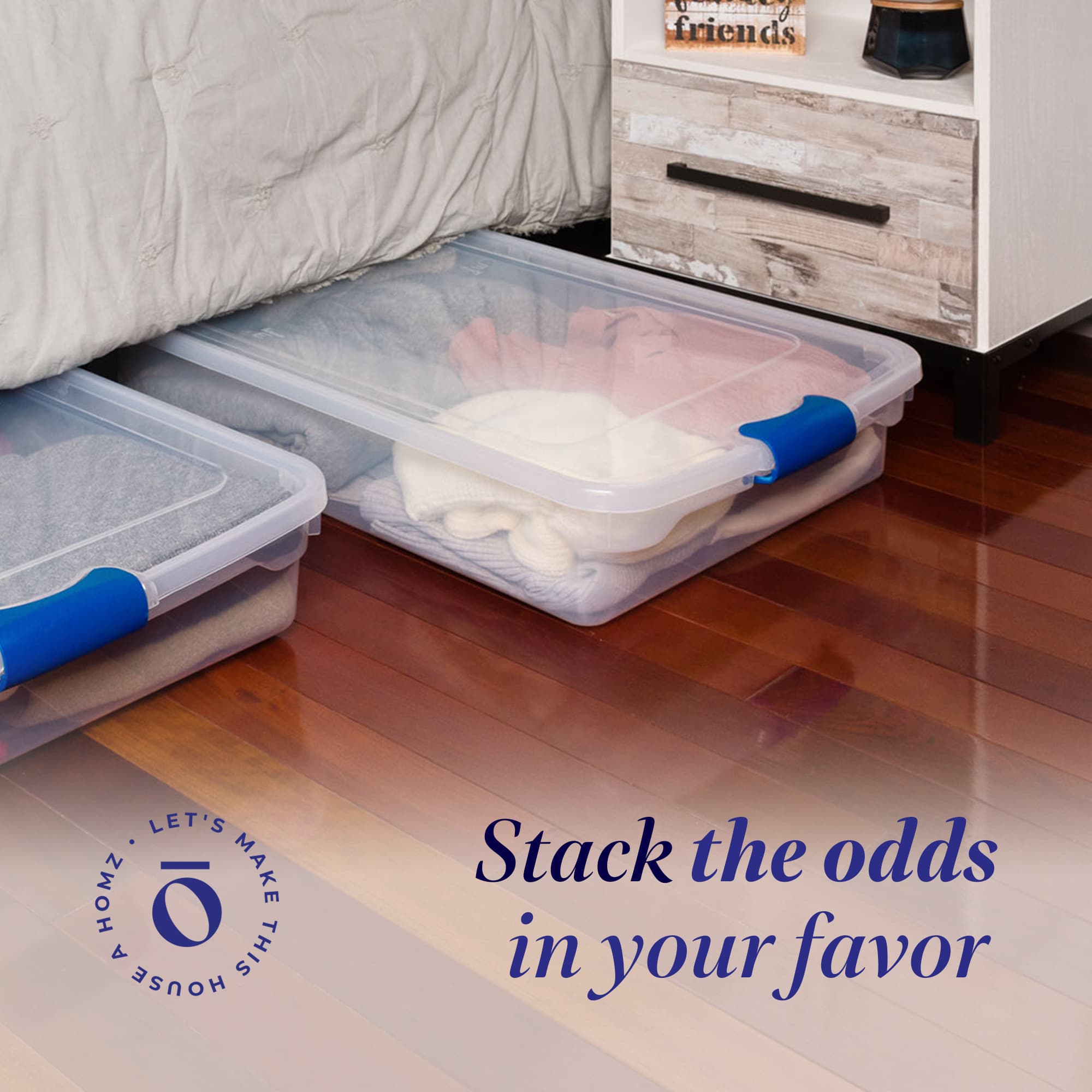 Homz Products 244756 Plastic-Storage-Totes - View #2