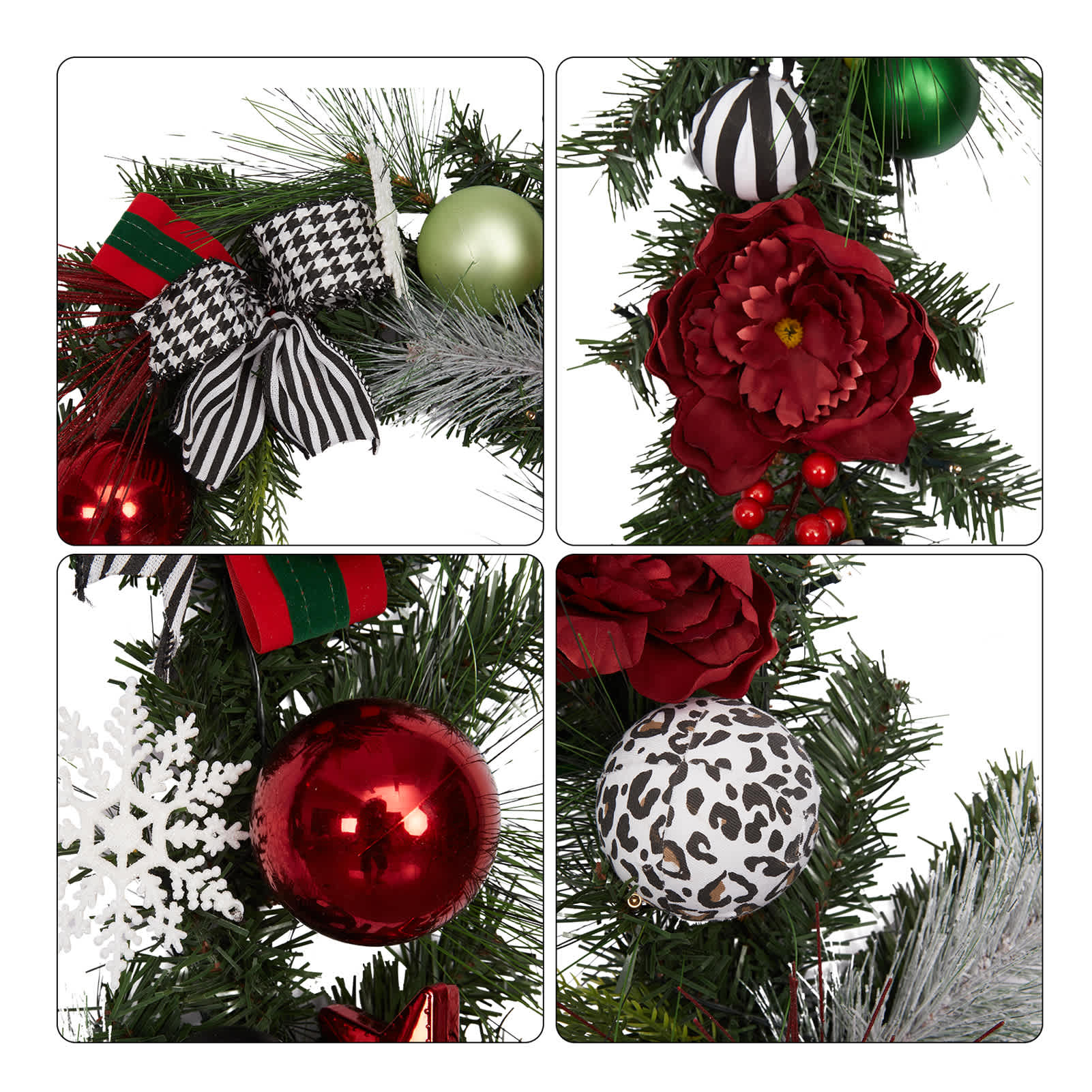 Qeetex JXNAG-PHO-0RCHKNA8 Artificial-Christmas-Garland - View #7