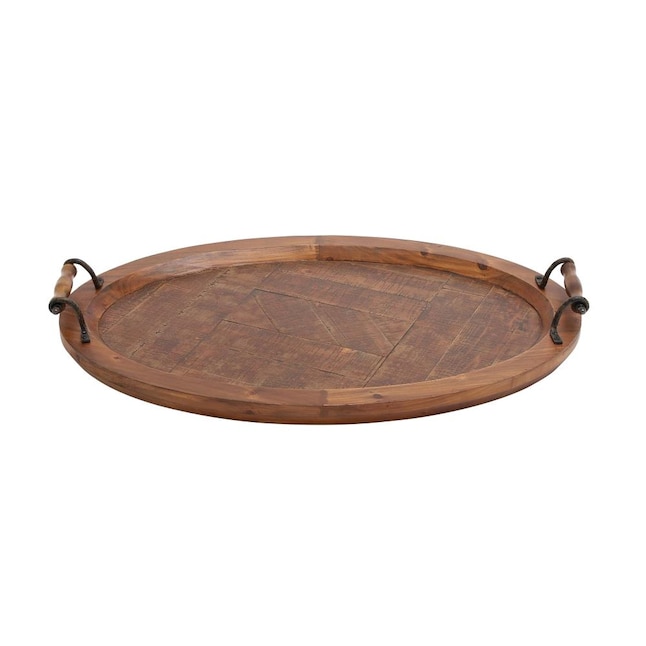 Round Serving Tray In The Trays, 24 Round Wood Tray