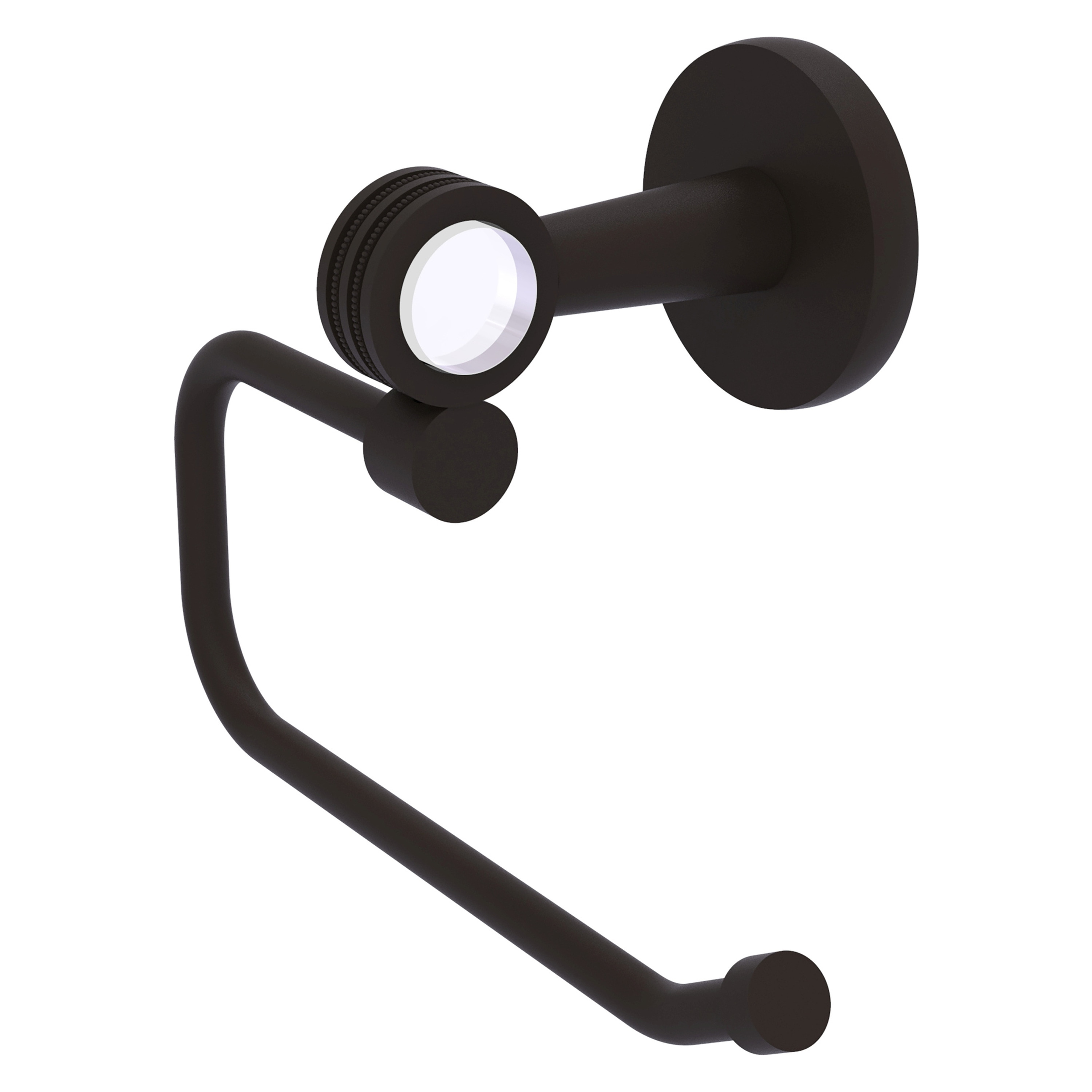 Allied Brass CV-24ED-ORB Clearview Oil-rubbed Bronze Wall mount Single post Toilet Paper Holder 1 -Rolls with Storage