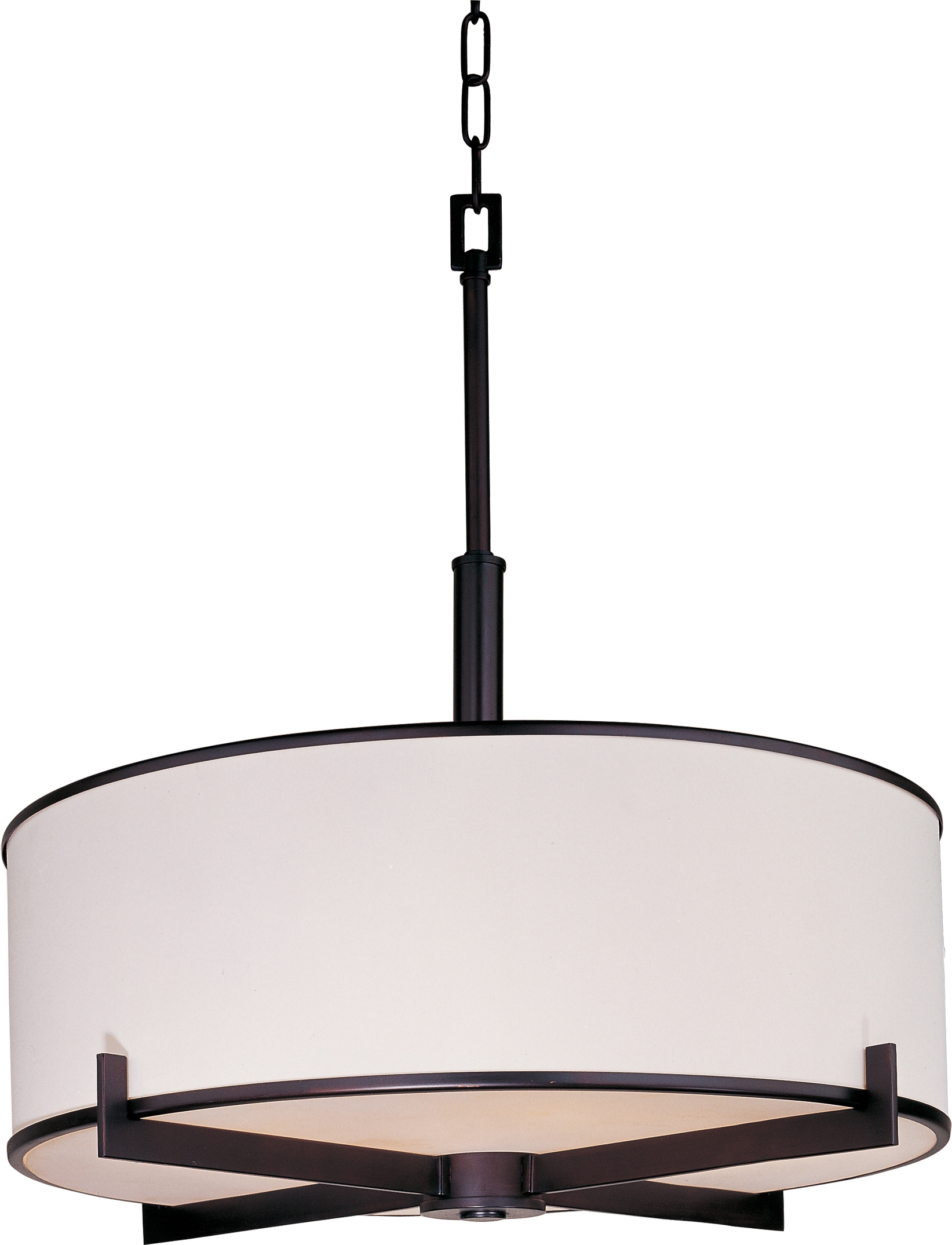 Maxim Lighting 12053WTOI Nexus 4 -Light Oil Rubbed Bronze Modern/contemporary Drum Medium Hanging Pendant light