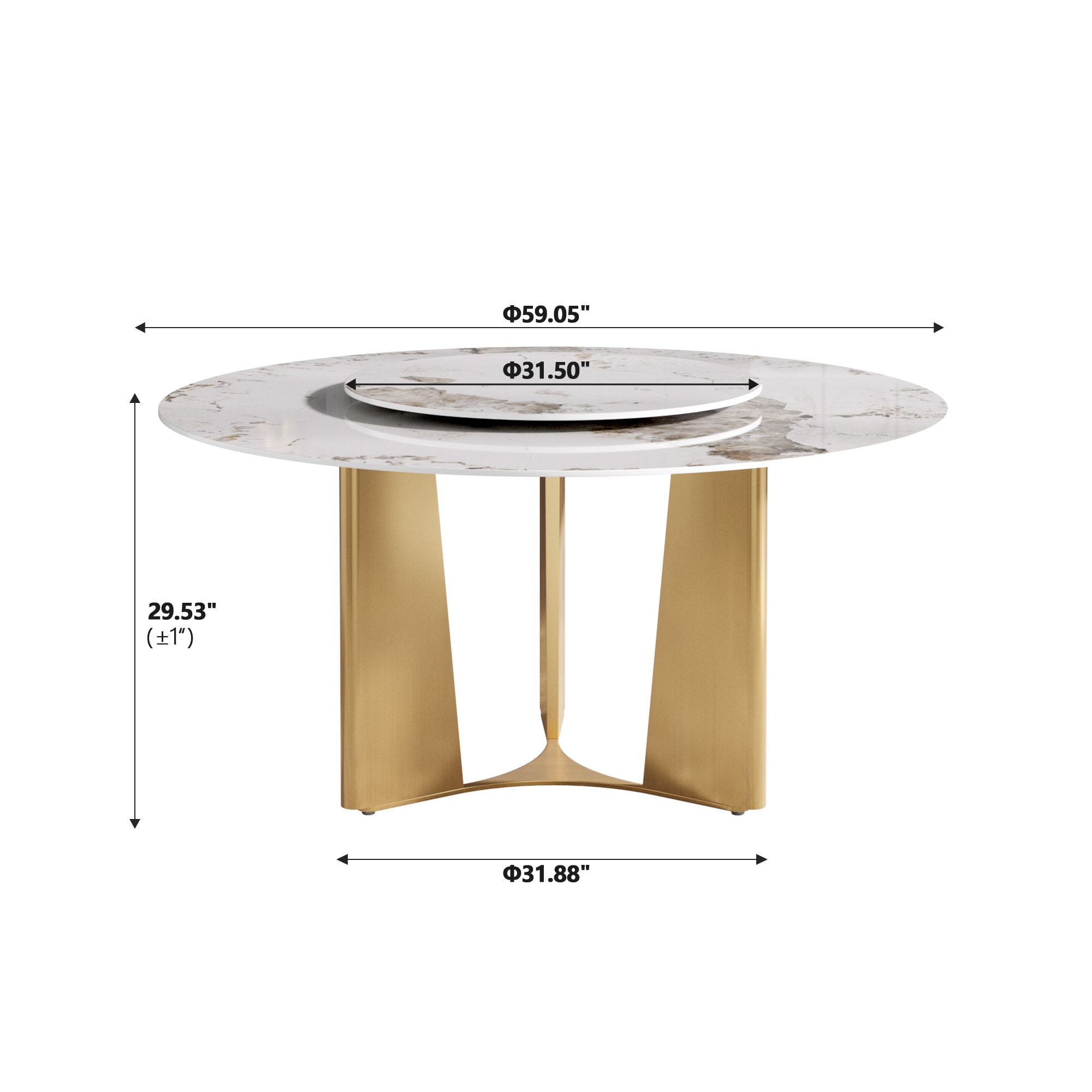 BuotiqHom DH-B-150P80-3G Dining-Tables - View #3