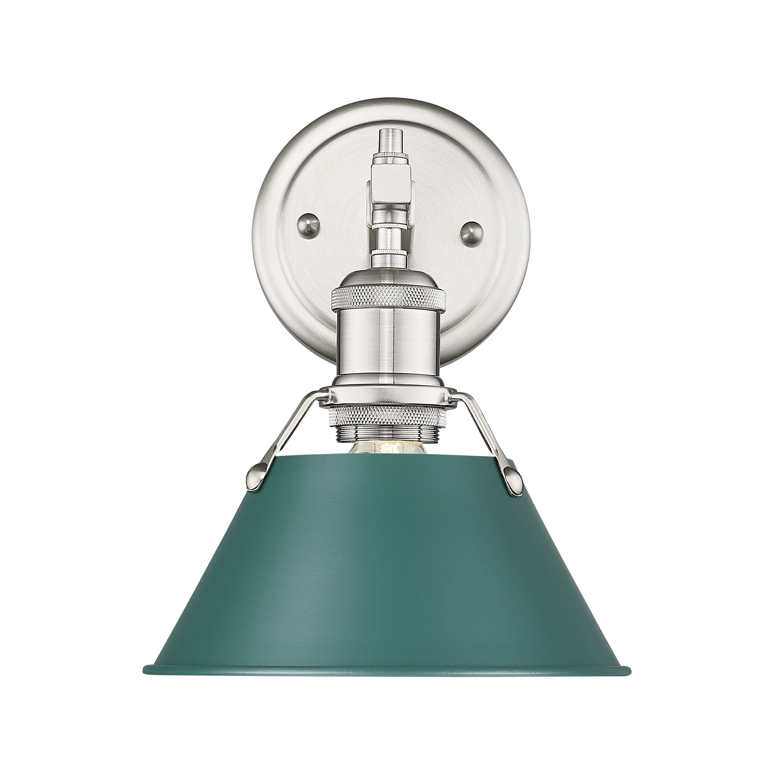 Golden Lighting 3306-BA1 PW-GN Orwell 8.5-in 1 -Light Pewter Transitional Vanity light