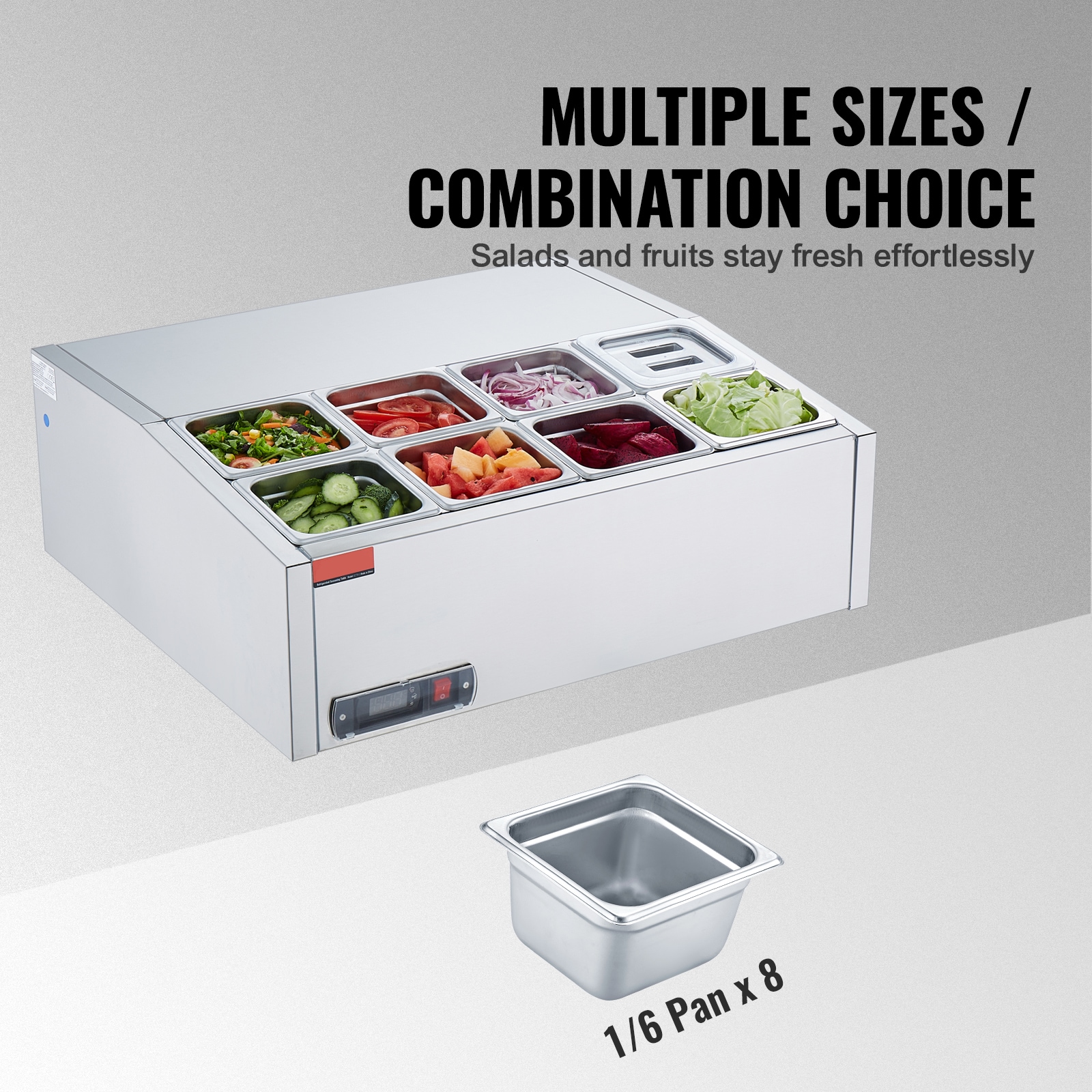 VEVOR KZJHSMCSK13503XB3V1 Refrig-Prep-Tables - View #7