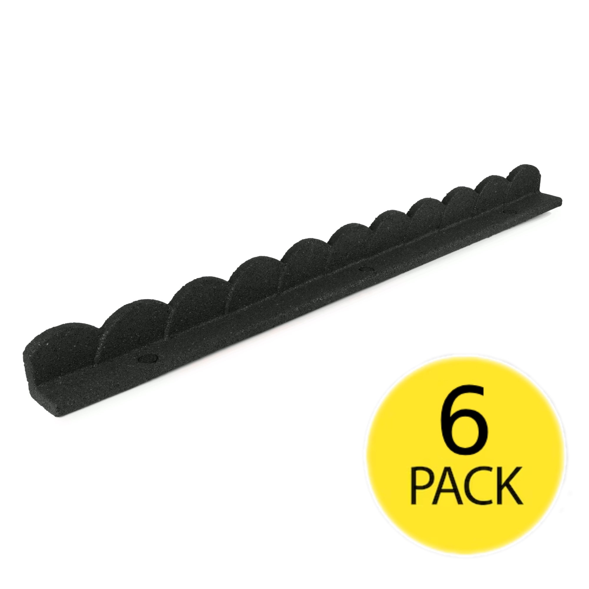 GroundSmart 4-ft x 3-in Sea Scallop 6 -Pack IMC Outdoor Living Rubber Landscape edging section #DCLSE4DG6