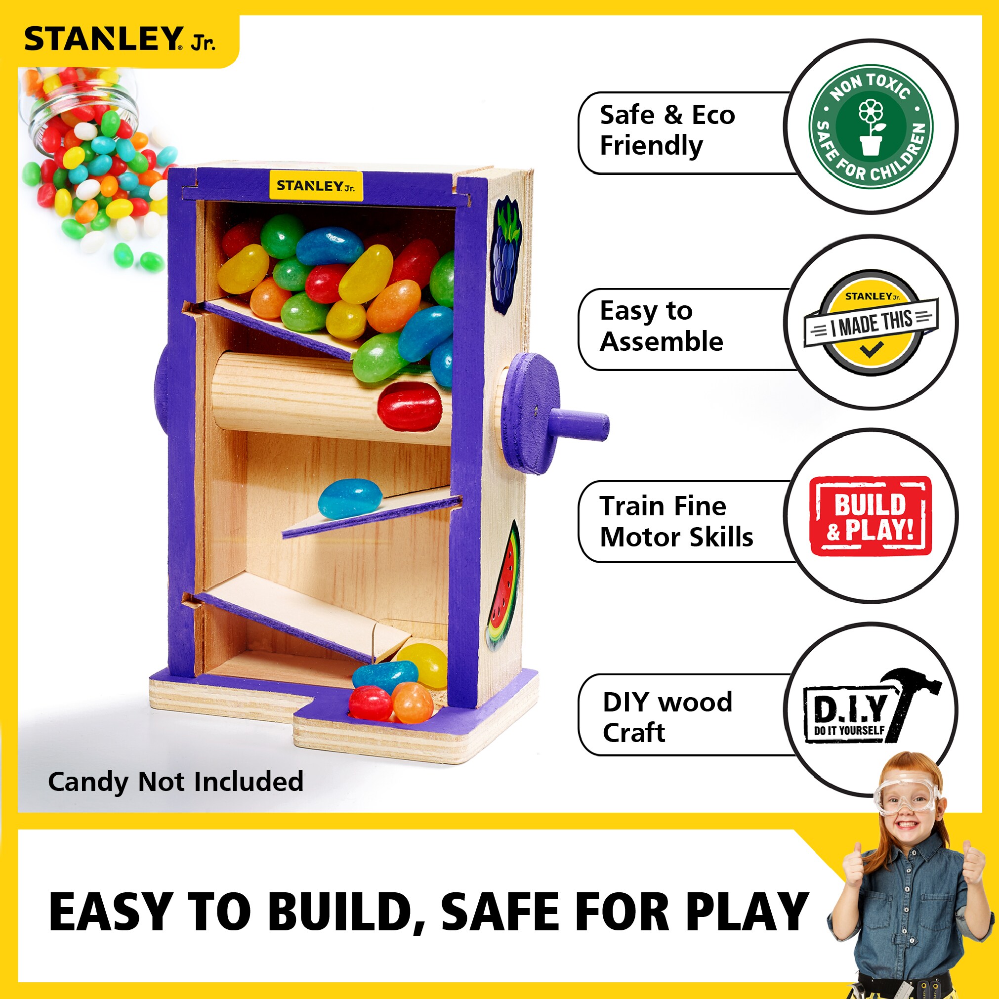 Stanley Jr. Kid-Sized Wooden Garden Tool Set for Kids, 4-Piece Bundle,  Develop Garden Skills, Fine Motor Skills in the Kids Play Toys department  at