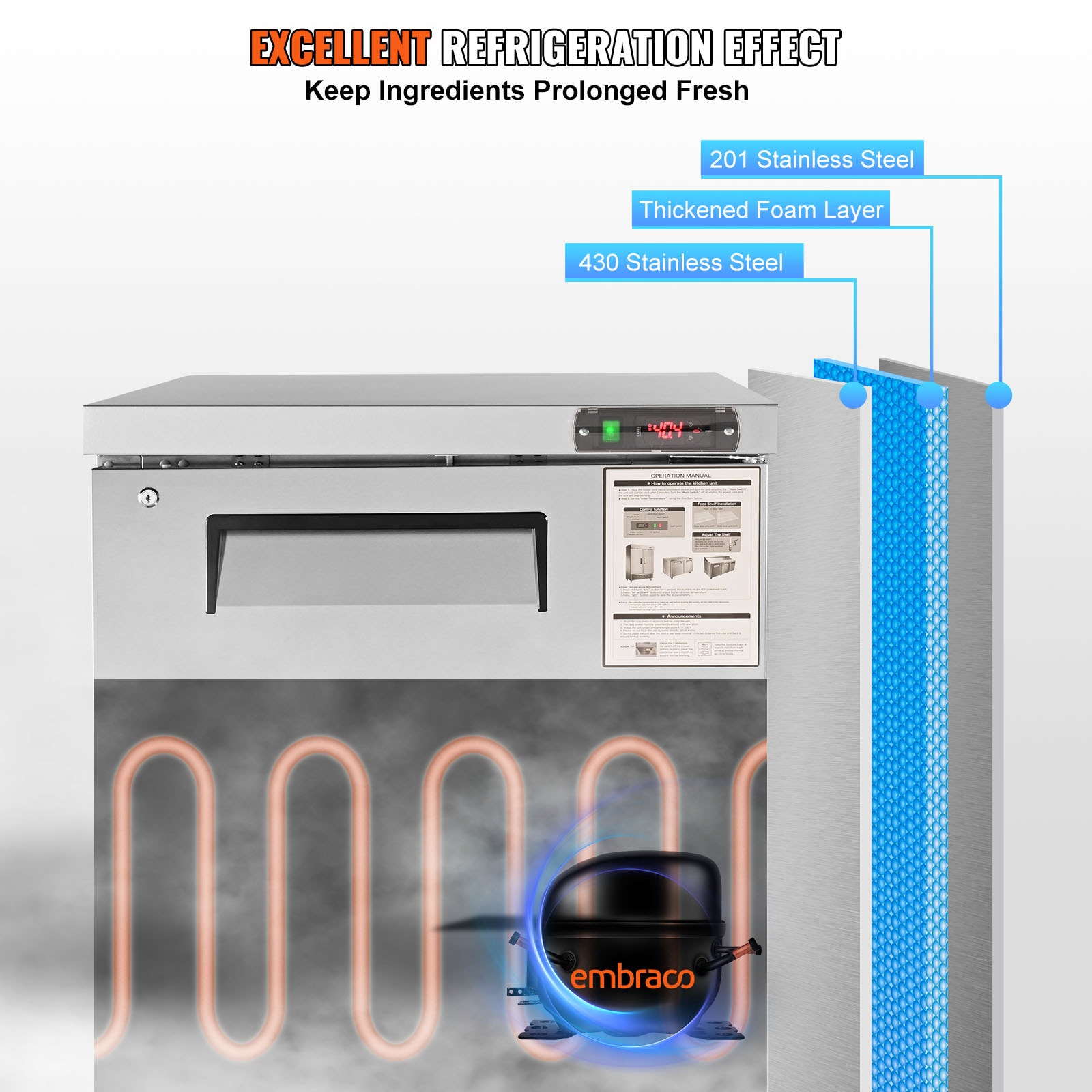 SVOPES SCF74CUFT28I02862V1 Refrig-Prep-Tables - View #4