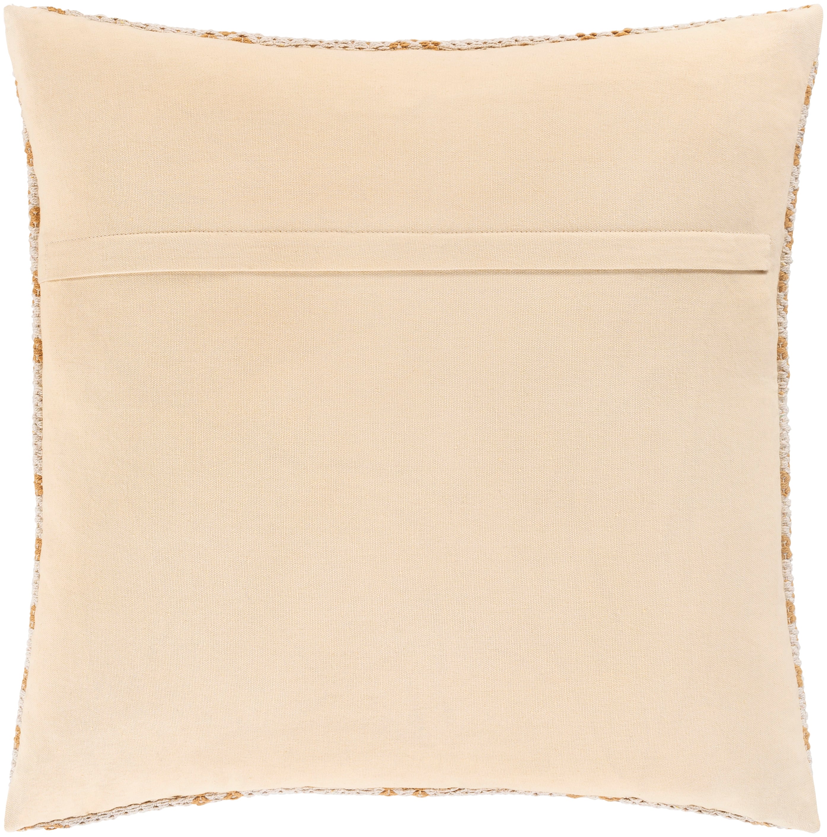 Ryder 20" x 20" Light Neutral Cotton Accent Pillow