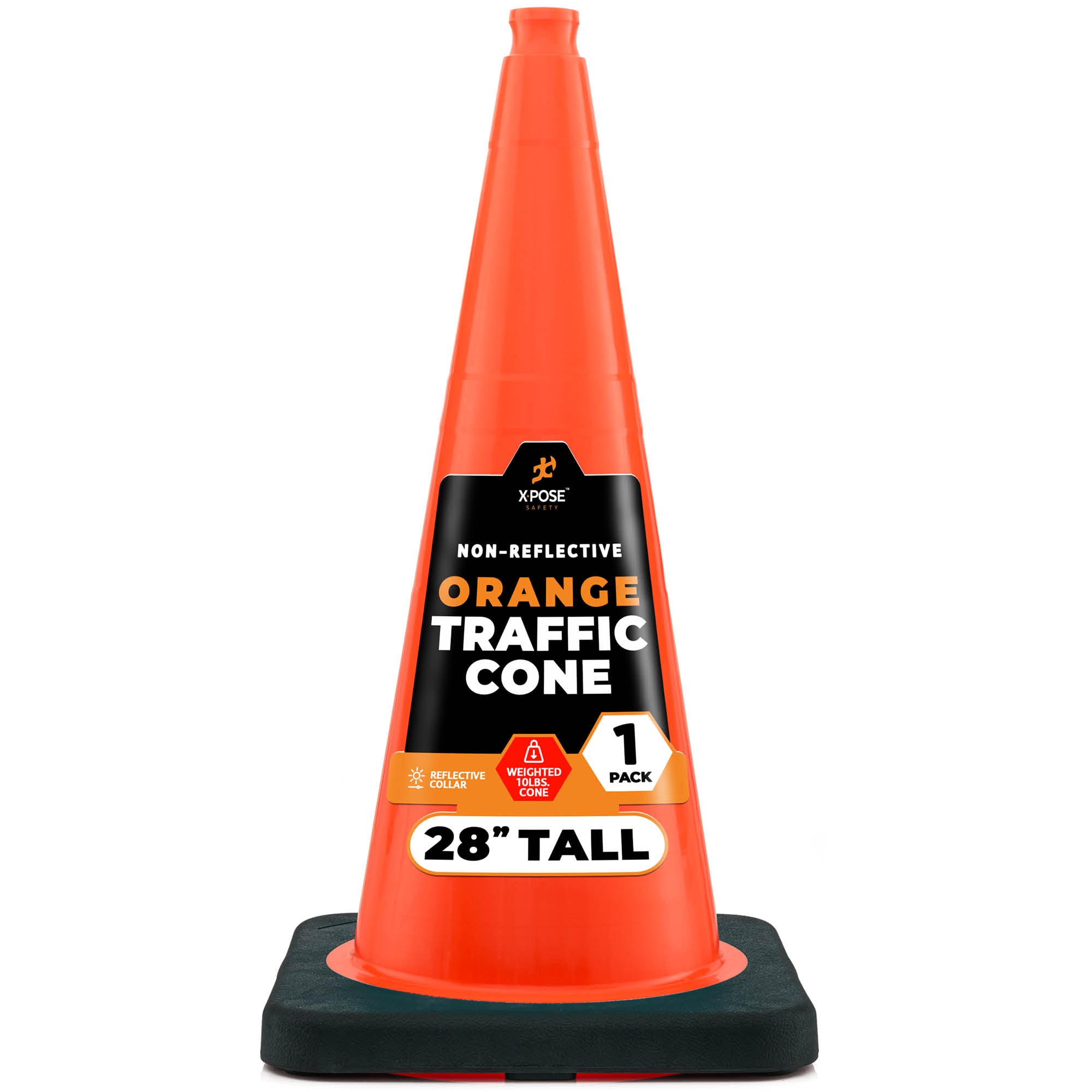 XPOSE SAFETY OTC28-10L-1-X 31-in Orange Traffic safety cone