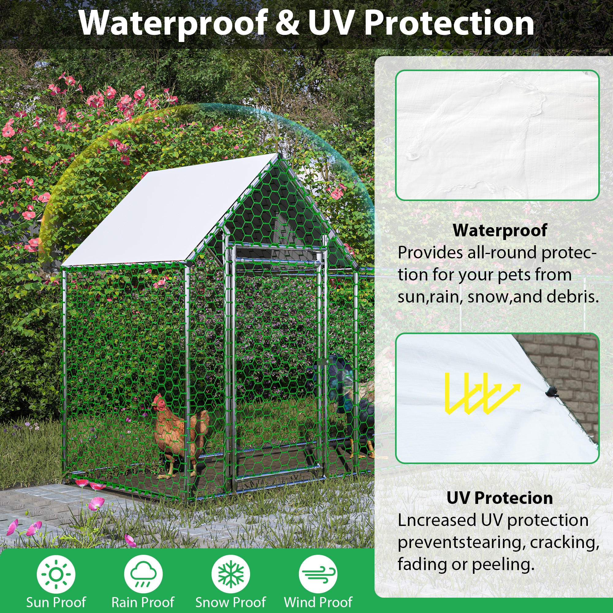Anysun AS-IS01M03005-K4 Chicken-Coops-Rabbit-Hutches - View #5