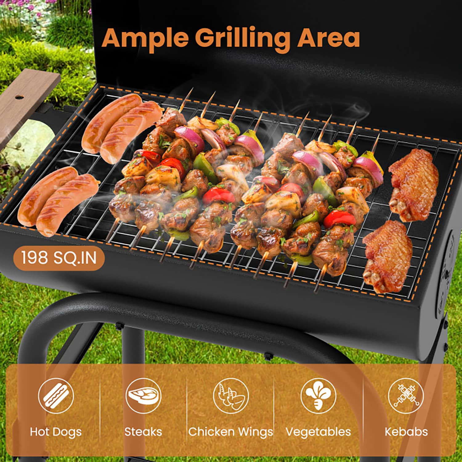 GZMR GZ-W22294 Charcoal-Grills - View #6