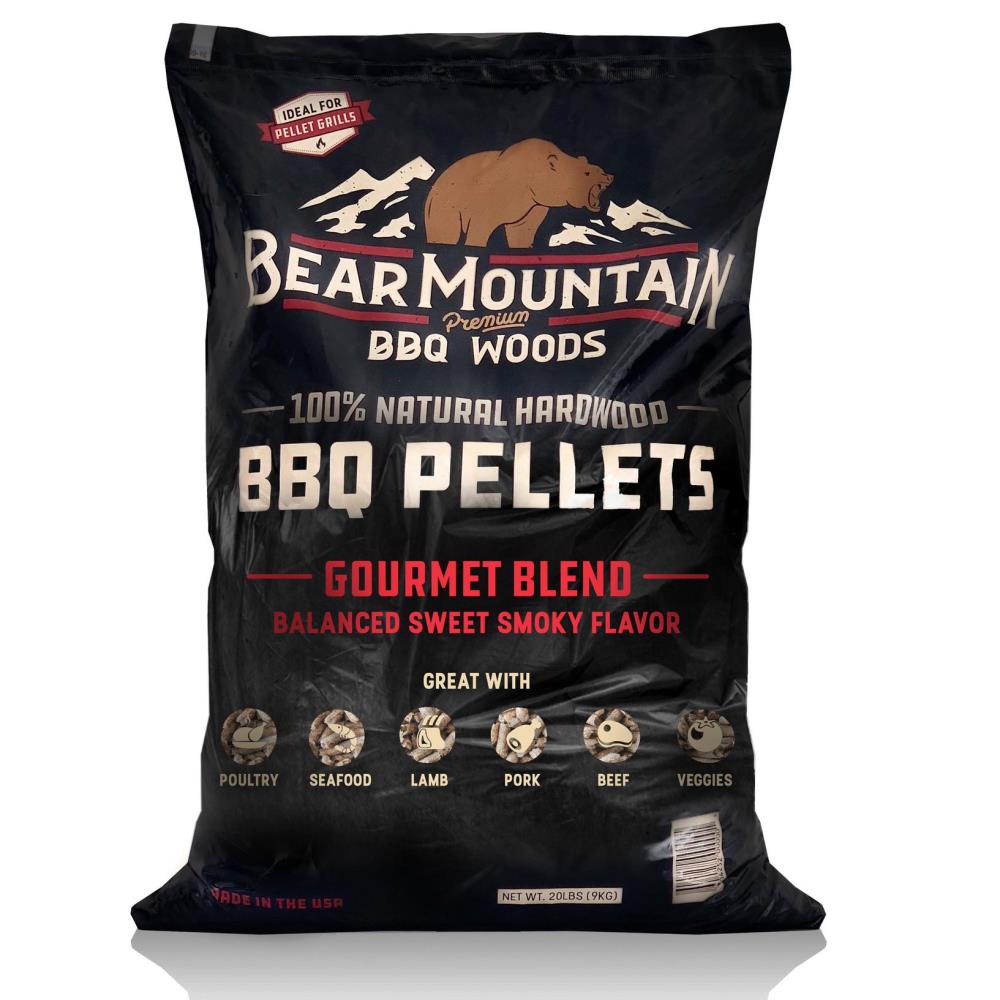 Bear Mountain Premium BBQ Woods 184443 Gourmet 40-lb Wood Pellets