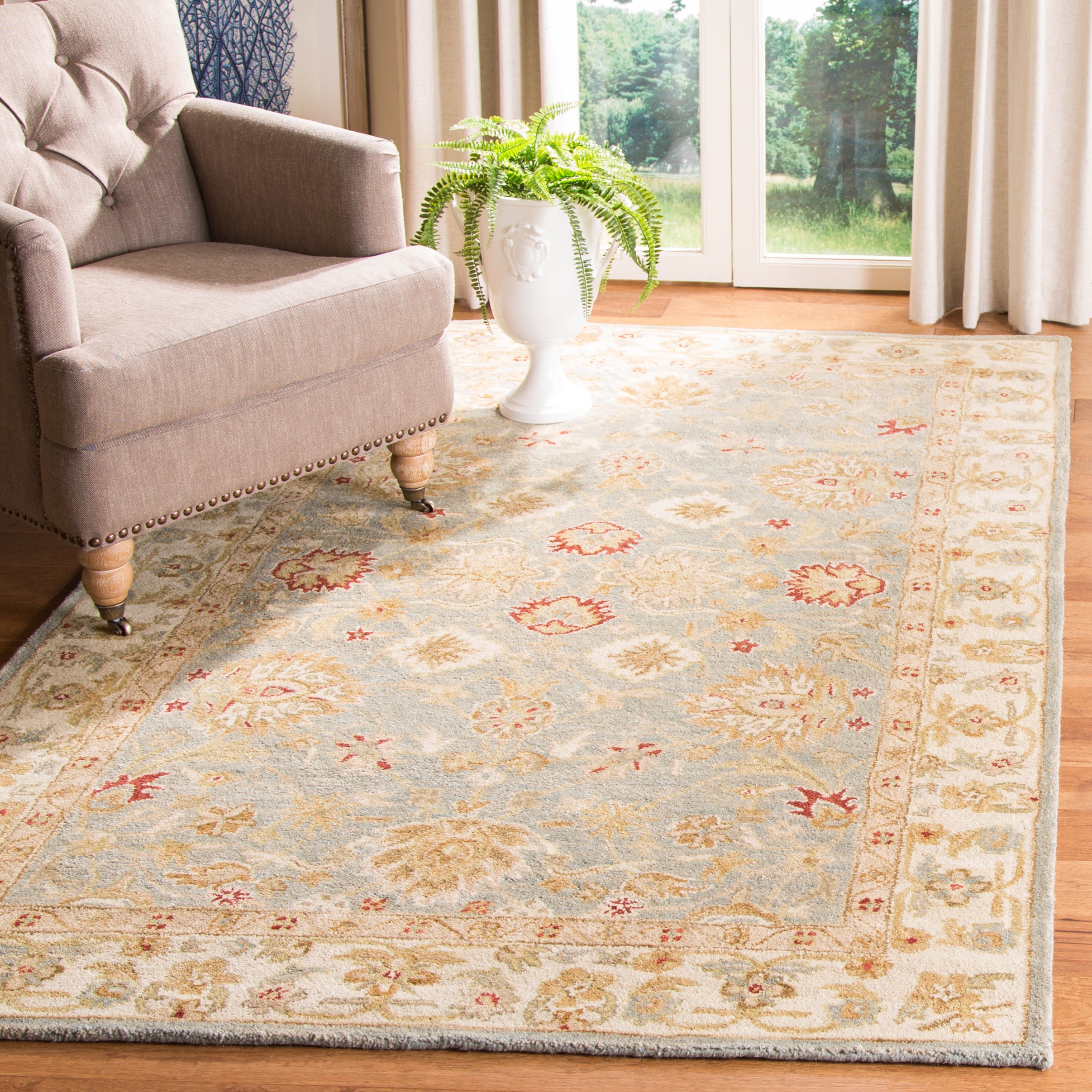  Antiquity 822 Gray Blue/Beige Traditional 5ft x 8ft Medium Rectangle Rug